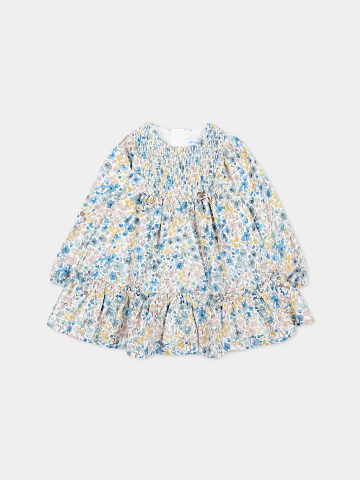 Vestito multicolor per neonata floreale,Mayoral,2946 029