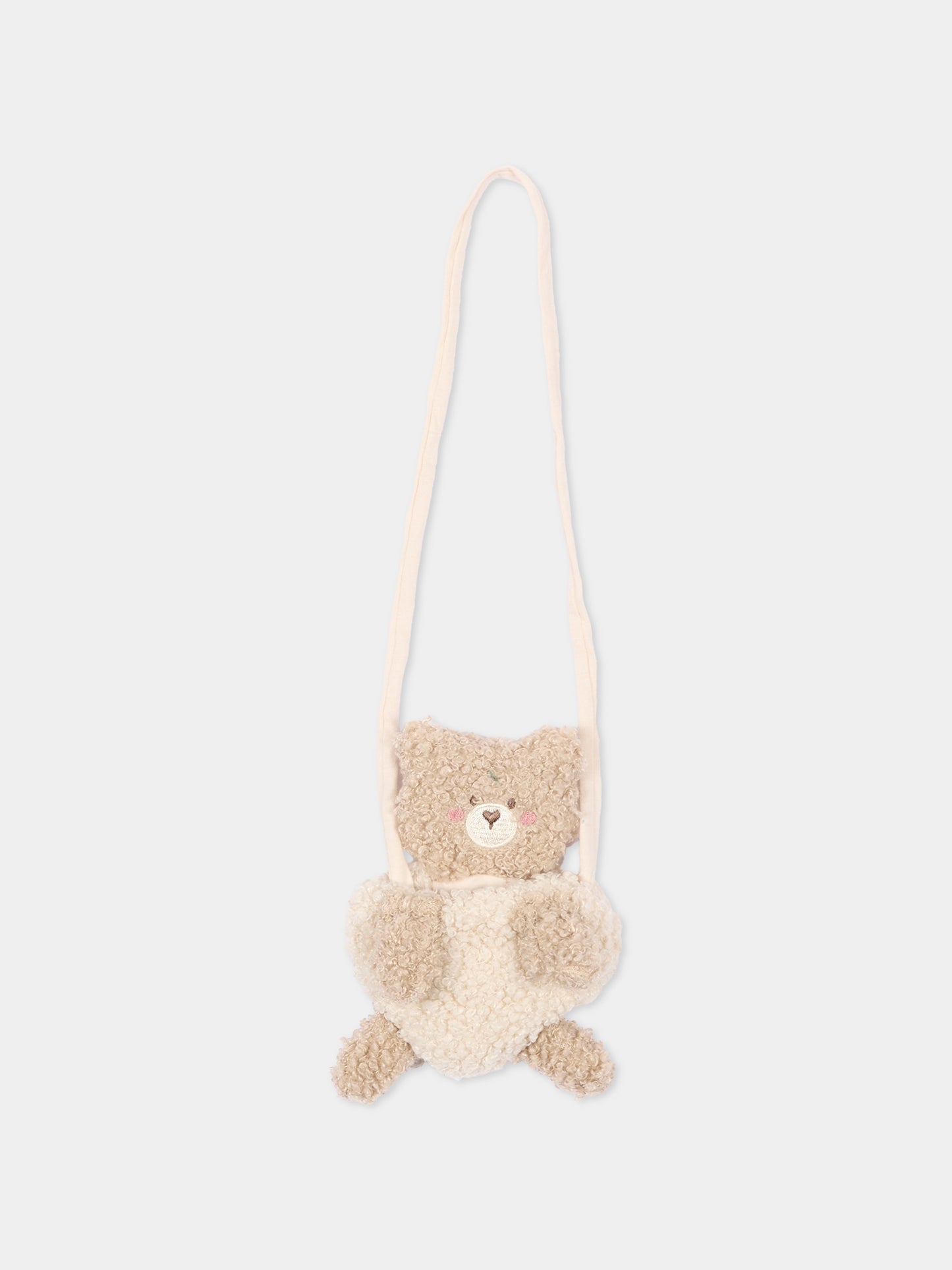 Vestito beige per neonata con orsetto,Mayoral,2904 093
