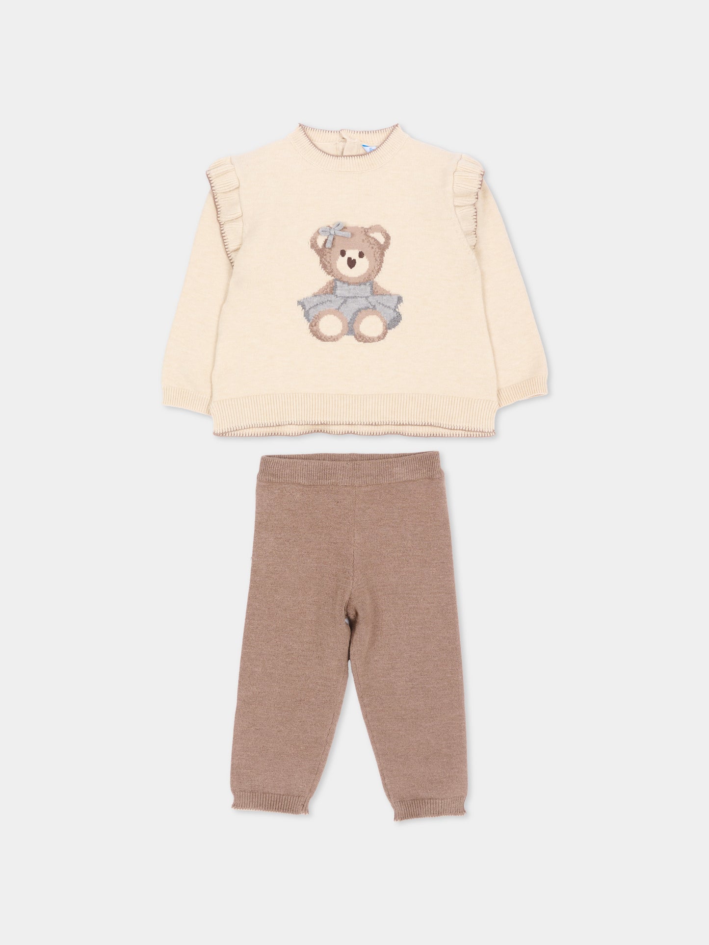 Completo sportivo multicolor per neonata con orsetto,Mayoral,2557 032