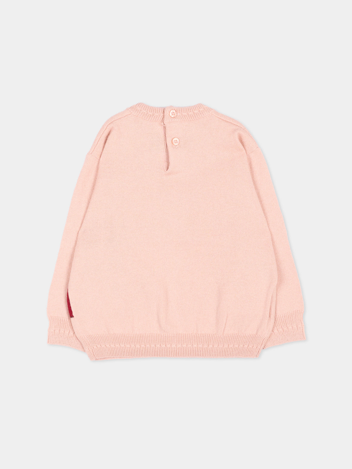 Maglione rosa per neonata con topolino,Mayoral,2385 057