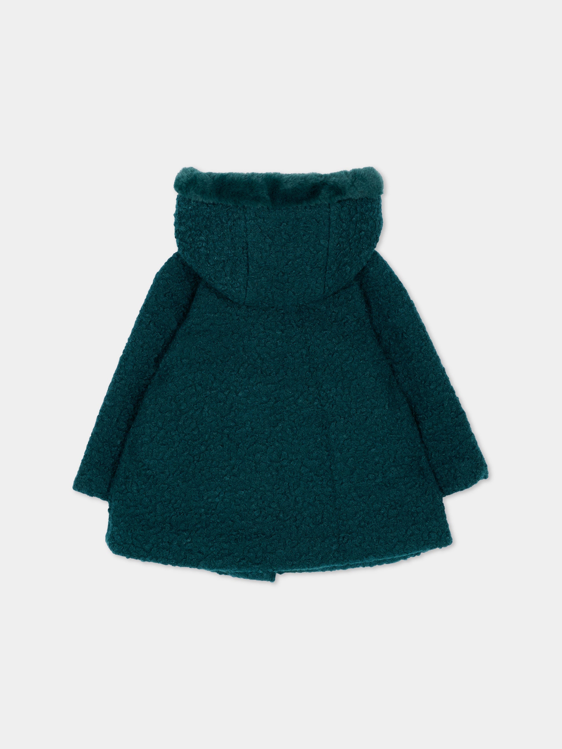 Cappotto verde per neonata con fiocchi,Mayoral,2436 080
