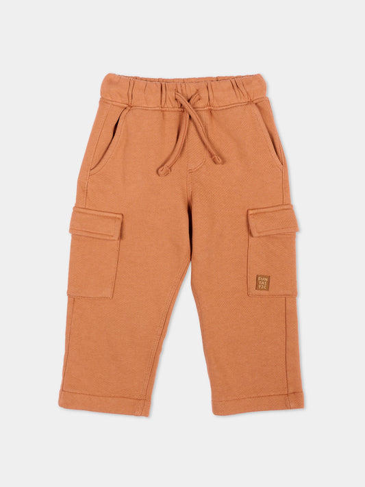 Pantaloni cargo arancioni per neonato,Mayoral,2544 073