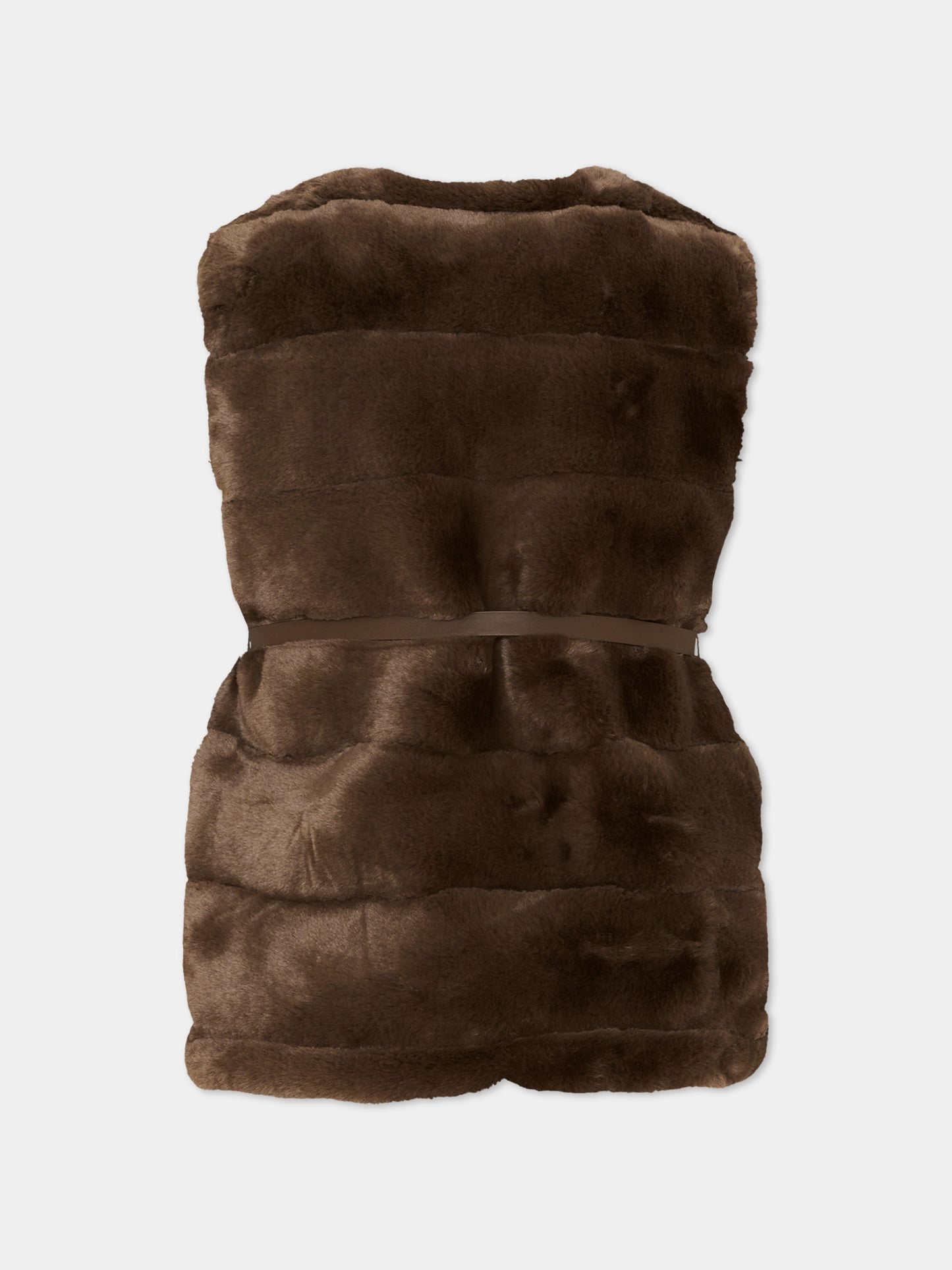 Gilet marrone per bambina,Mayoral,4328 062