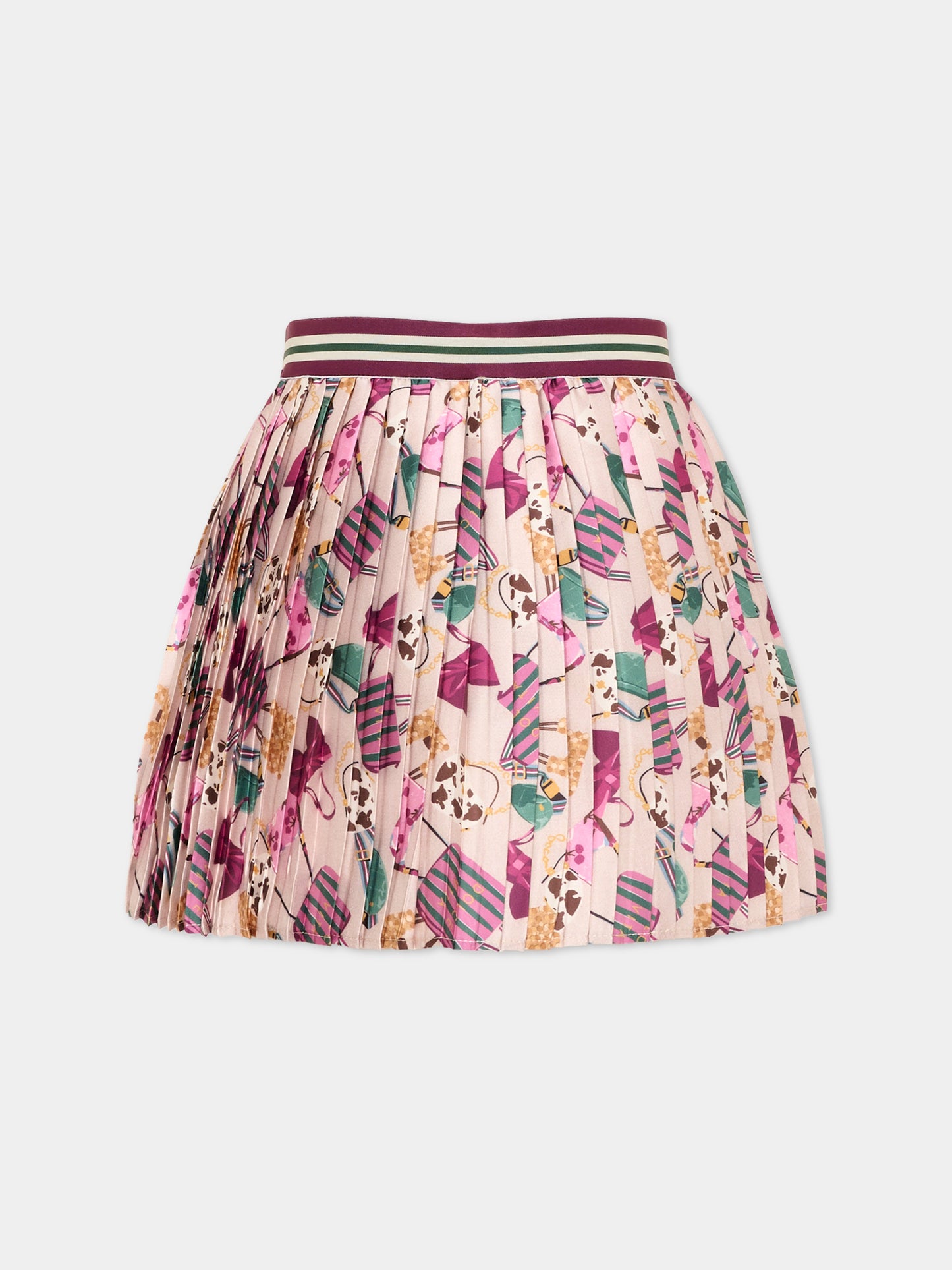 Gonna multicolor per bambina plissé,Mayoral,4903 082