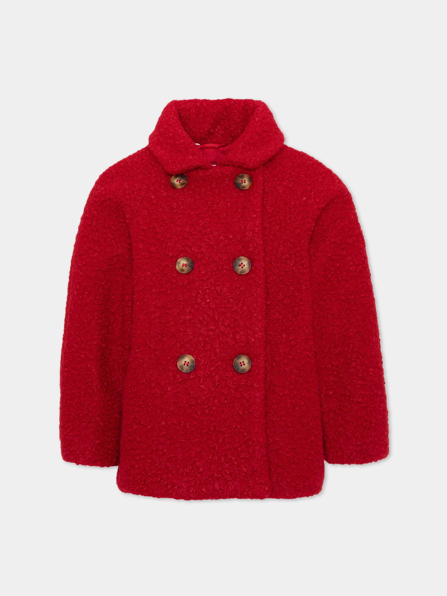 Cappotto rosso per bambina doppiopetto,Mayoral,4411 012