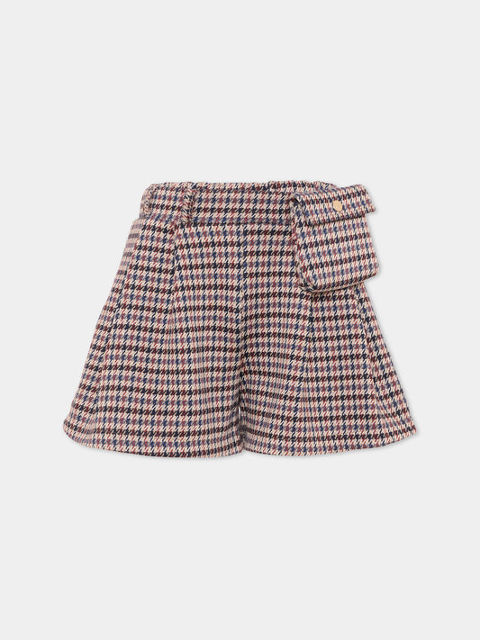 Shorts beige per bambina,Mayoral,4908 066