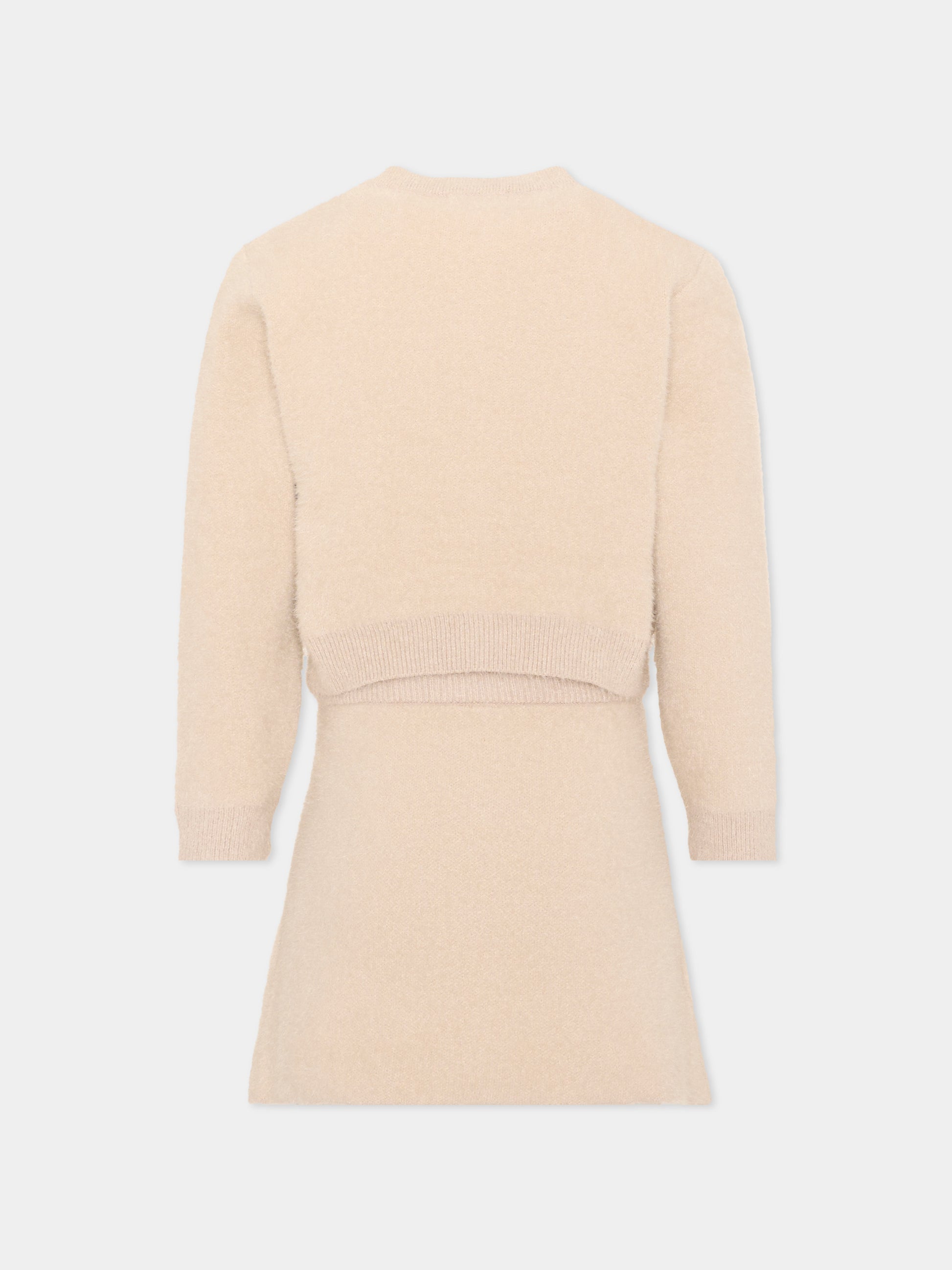 Completo elegante beige per bambina,Mayoral,4935 032