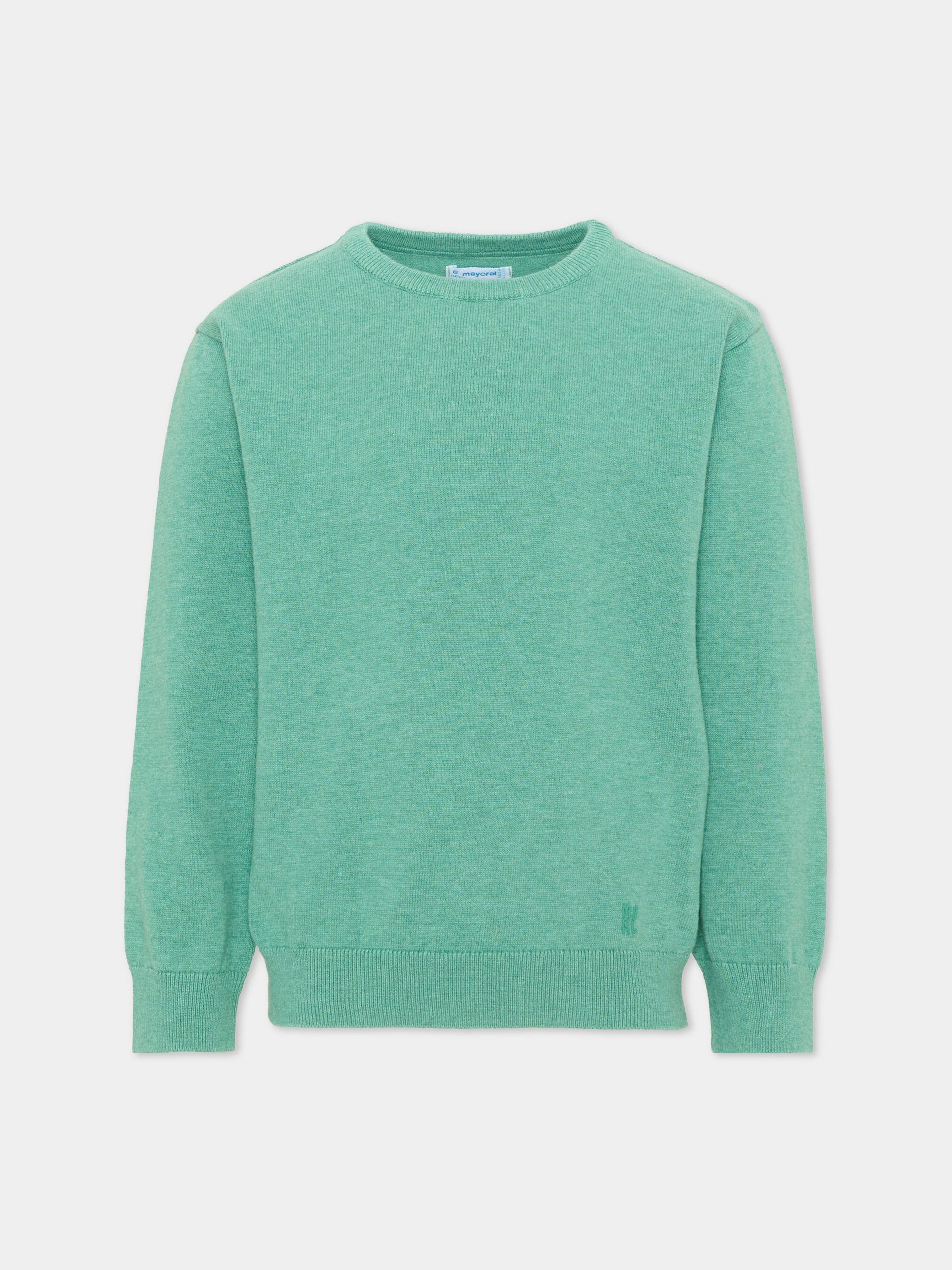 Maglione verde per bambino con logo,Mayoral,323 022