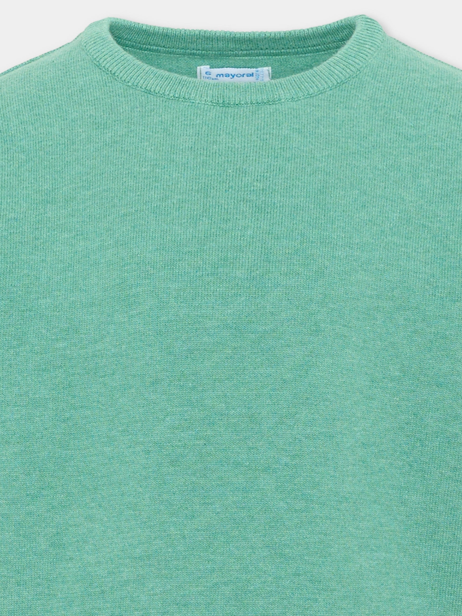 Maglione verde per bambino con logo,Mayoral,323 022