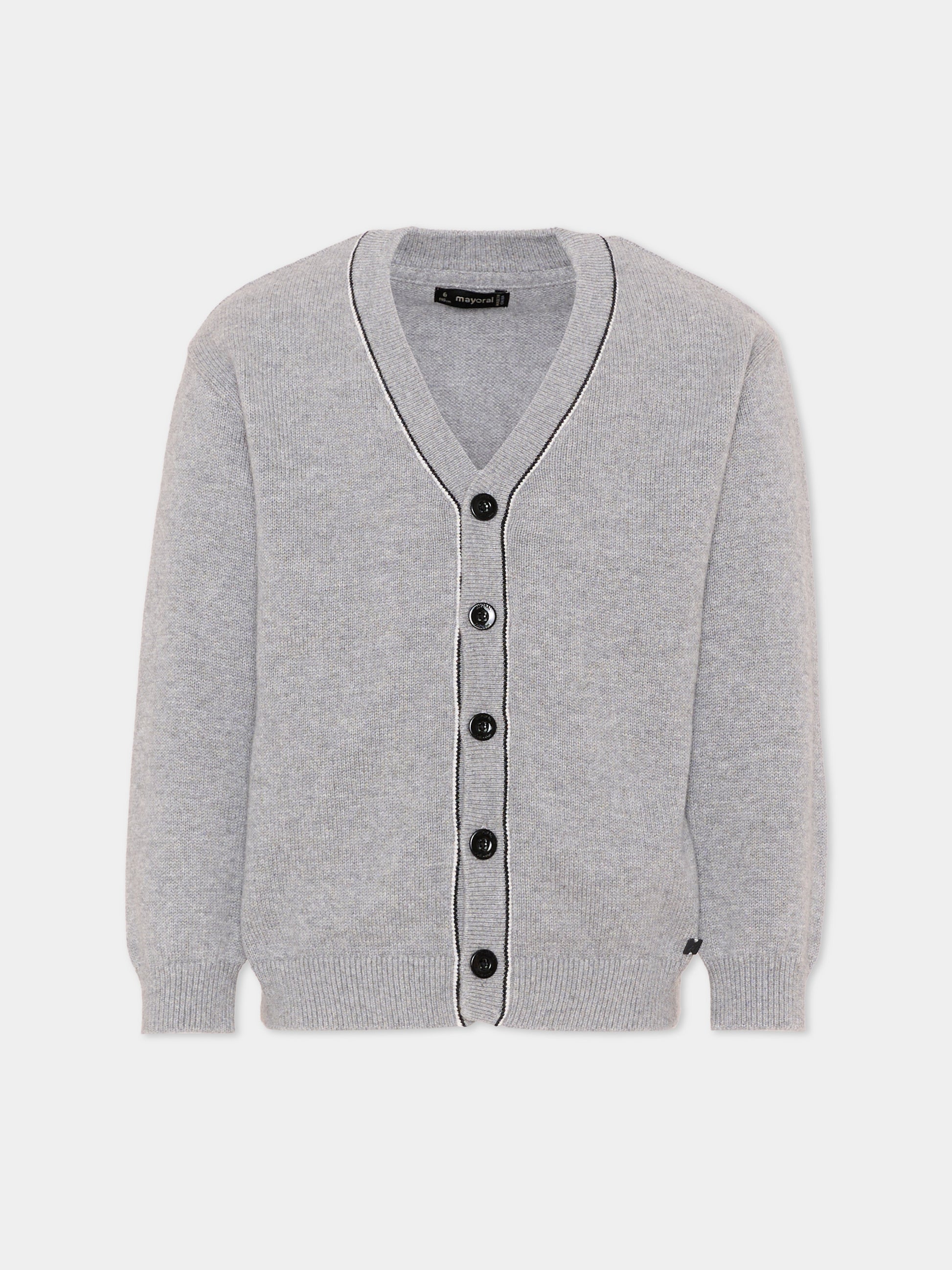 Cardigan grigio per bambino,Mayoral,4302 042