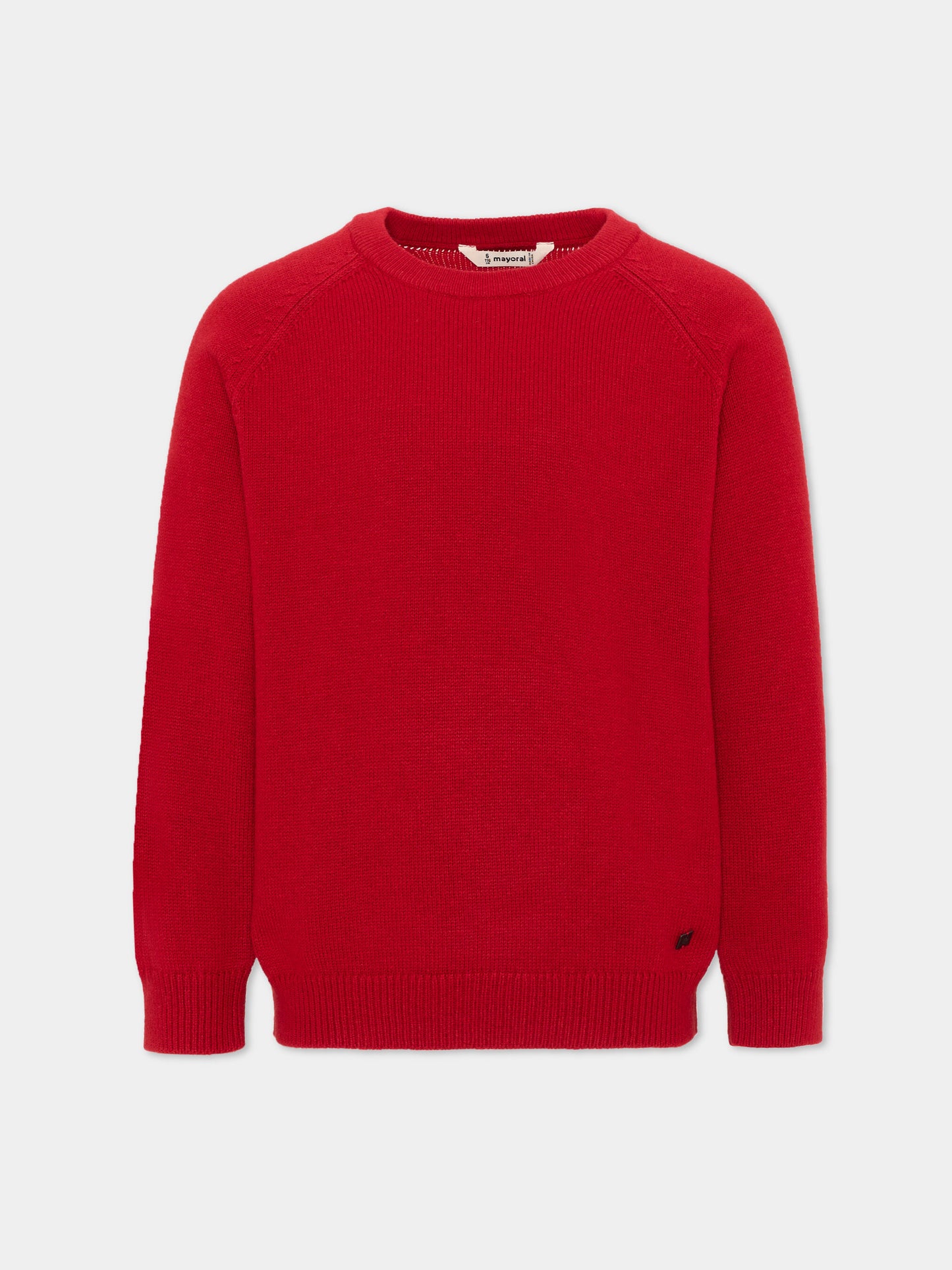 Maglione rosso per bambino con logo,Mayoral,311 010