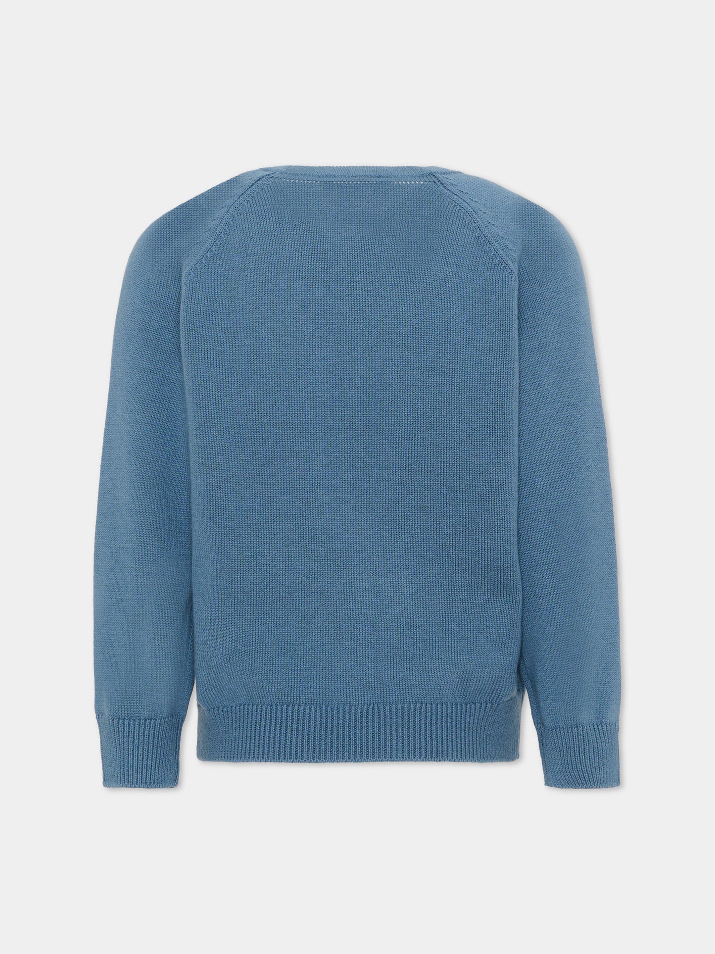 Maglione azzurro per bambino con logo,Mayoral,311 011