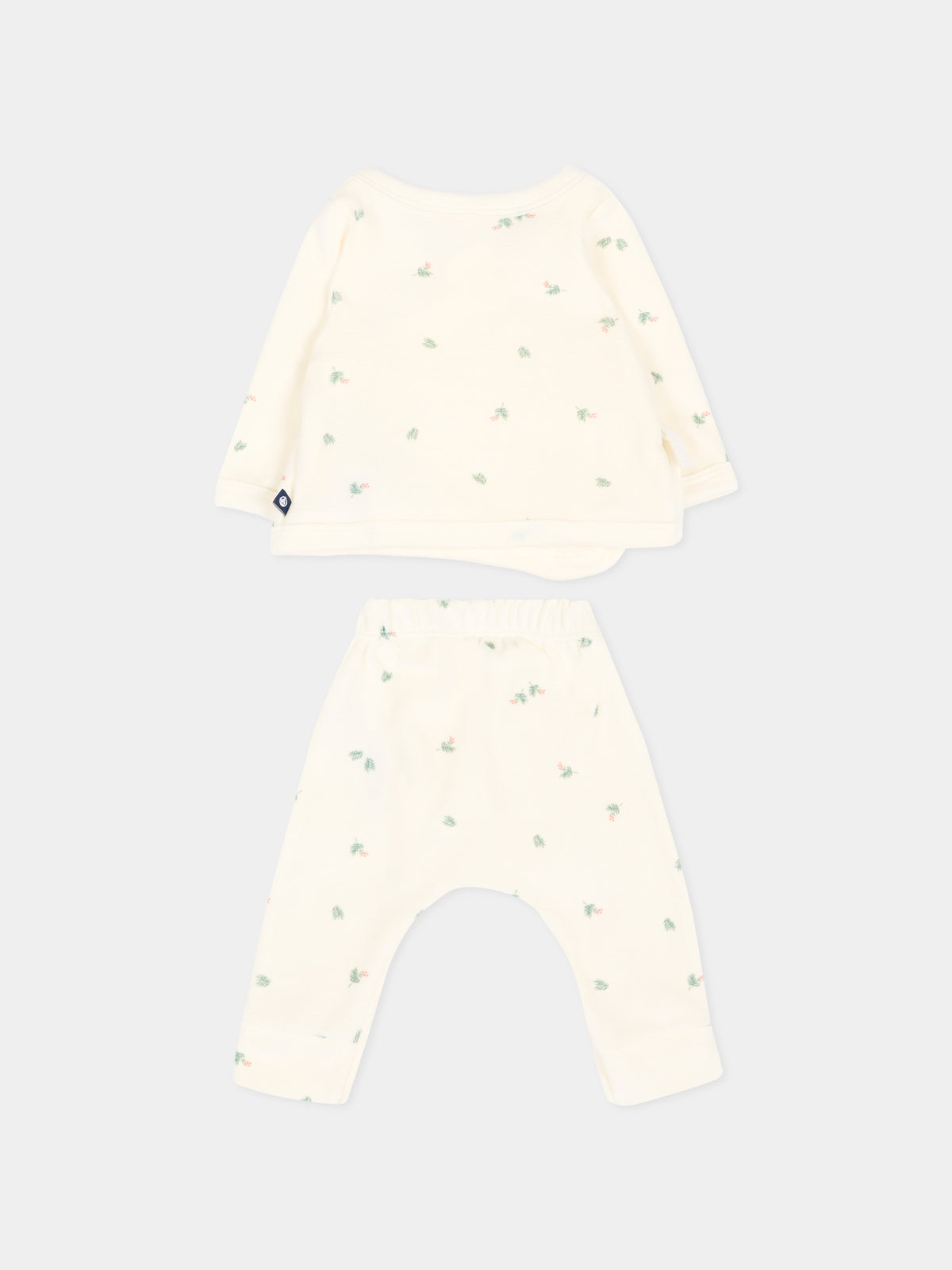 Completo nascita avorio per neonati floreale,Petit Bateau,A0GP0 01