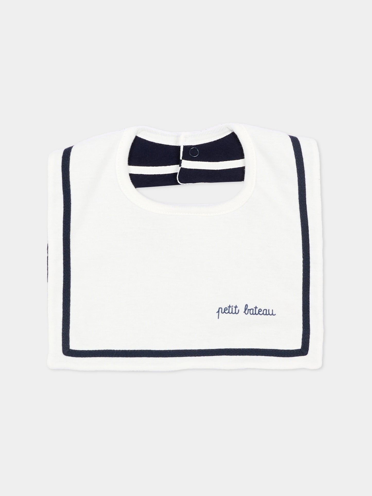 Bavaglino avorio per neonati,Petit Bateau,A0G9L 01