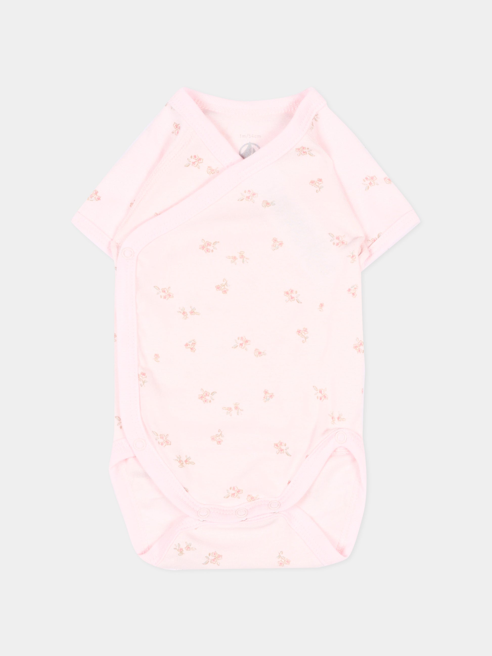 Set body multicolor per neonata con fiori,Petit Bateau,A0GHN 00