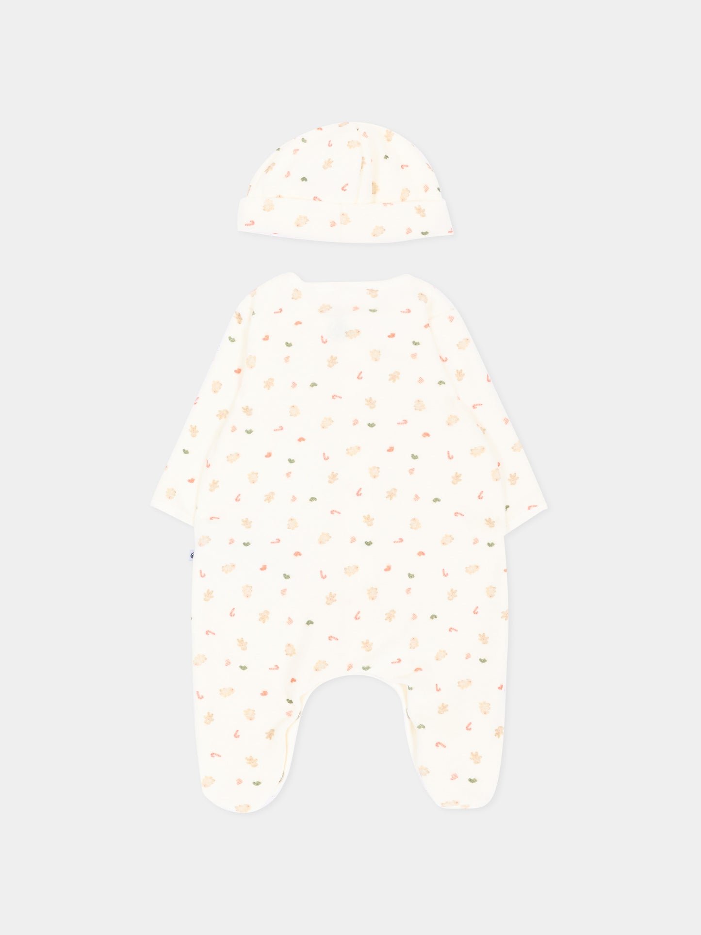 Set tutina avorio per neonata con fantasia,Petit Bateau,A0GDR 00