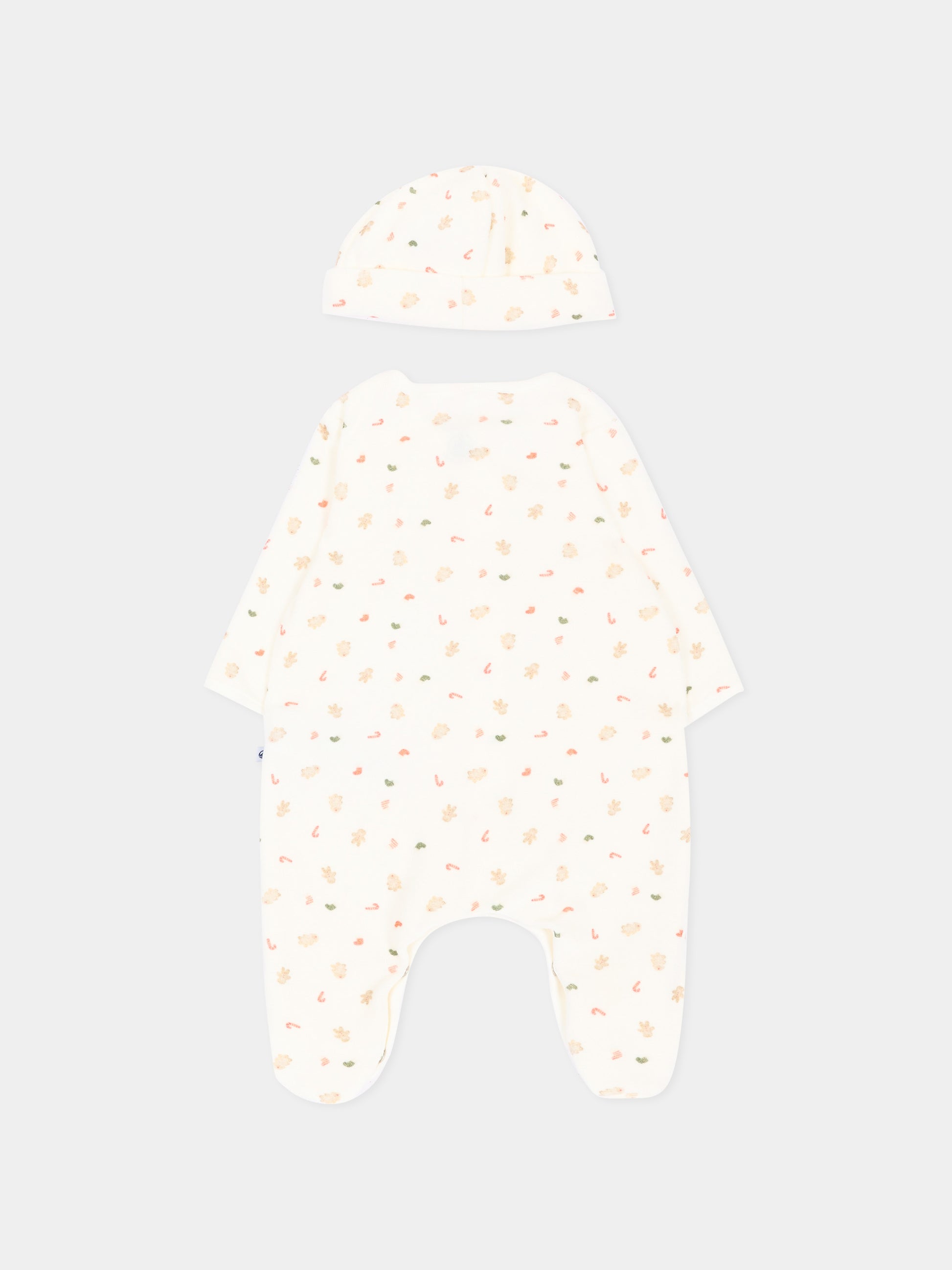 Set tutina avorio per neonata con fantasia,Petit Bateau,A0GDR 00