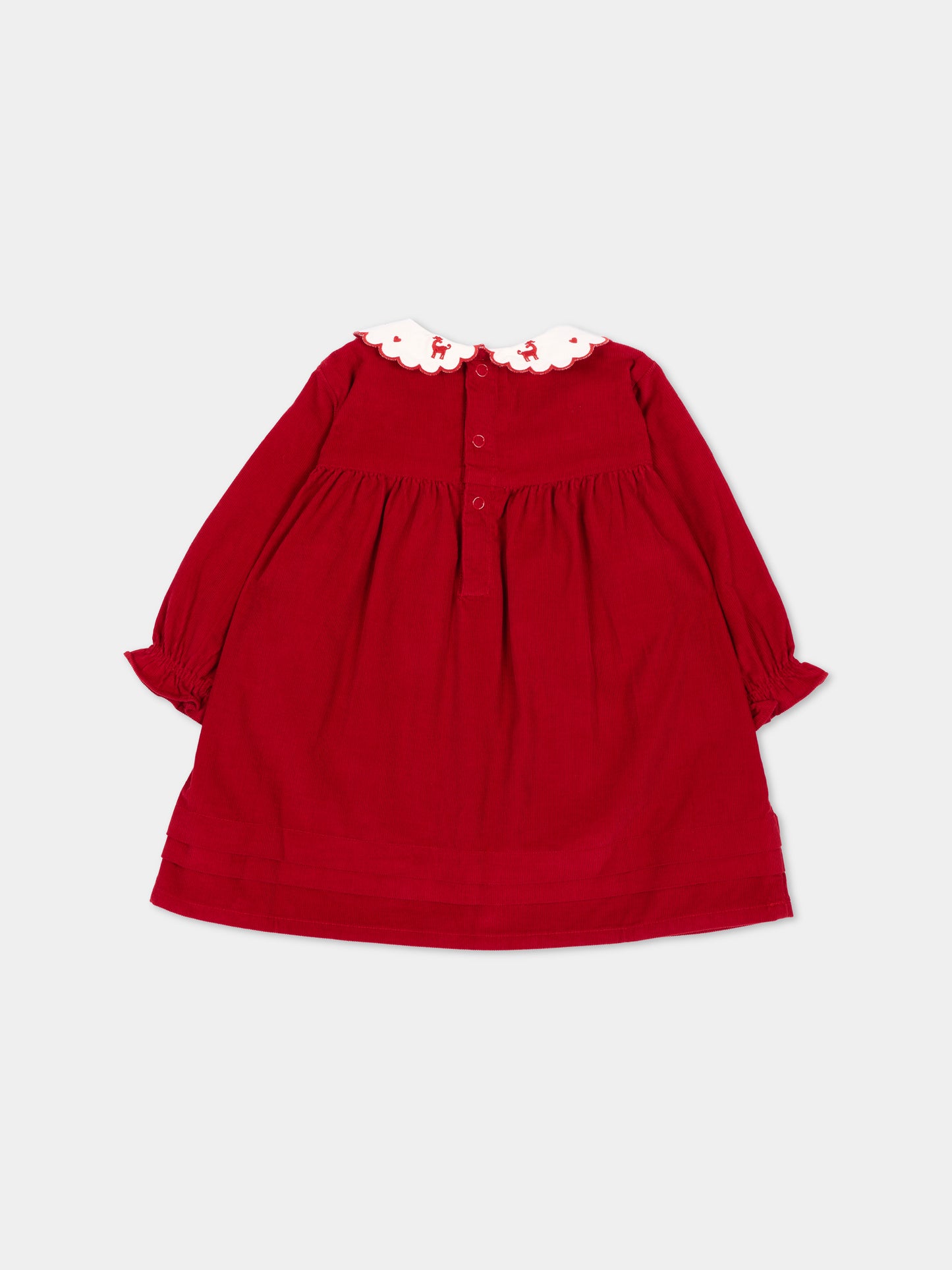 Abito rosso per neonata,Petit Bateau,A0GH4 01