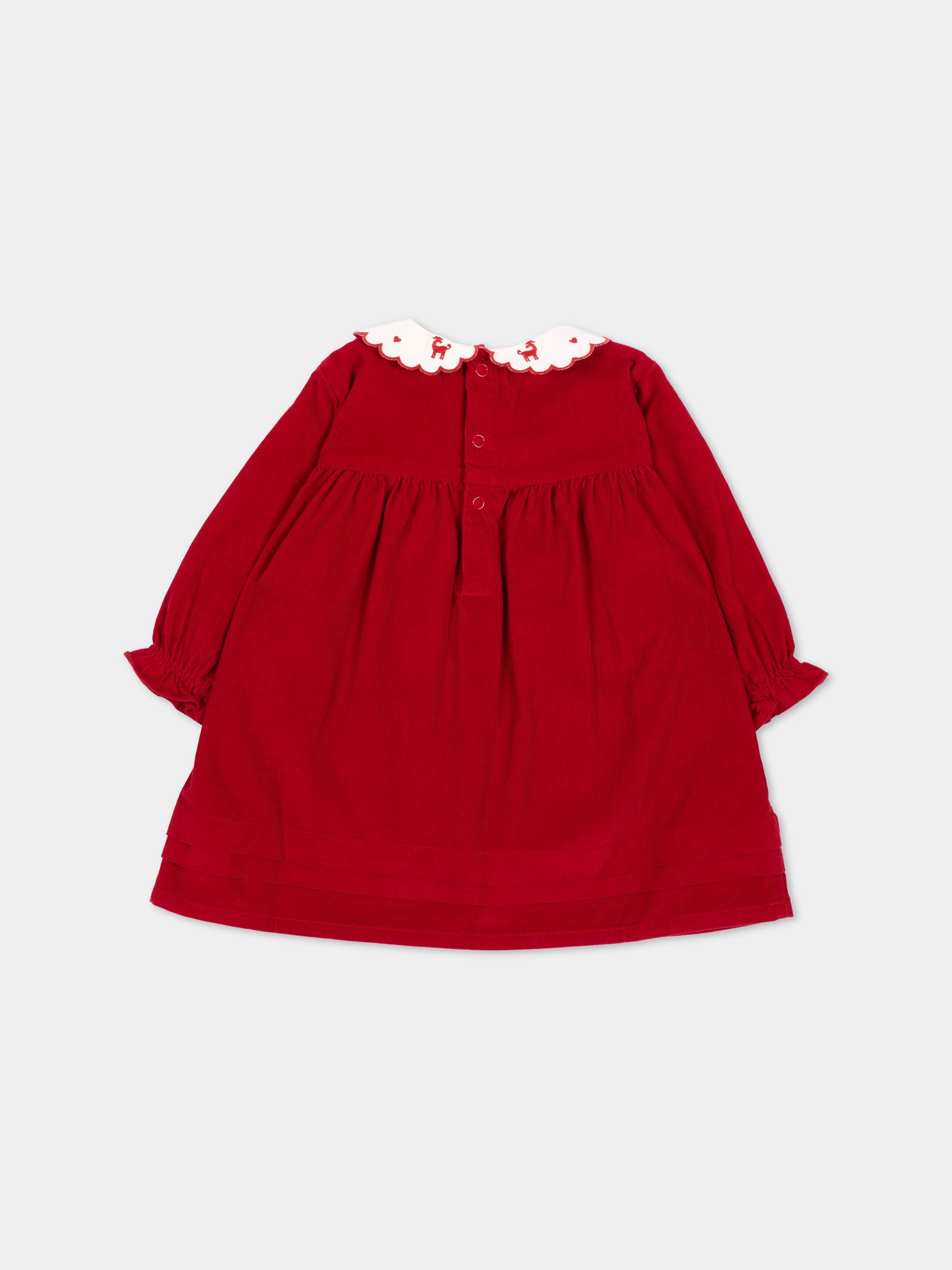 Abito rosso per neonata,Petit Bateau,A0GH4 01