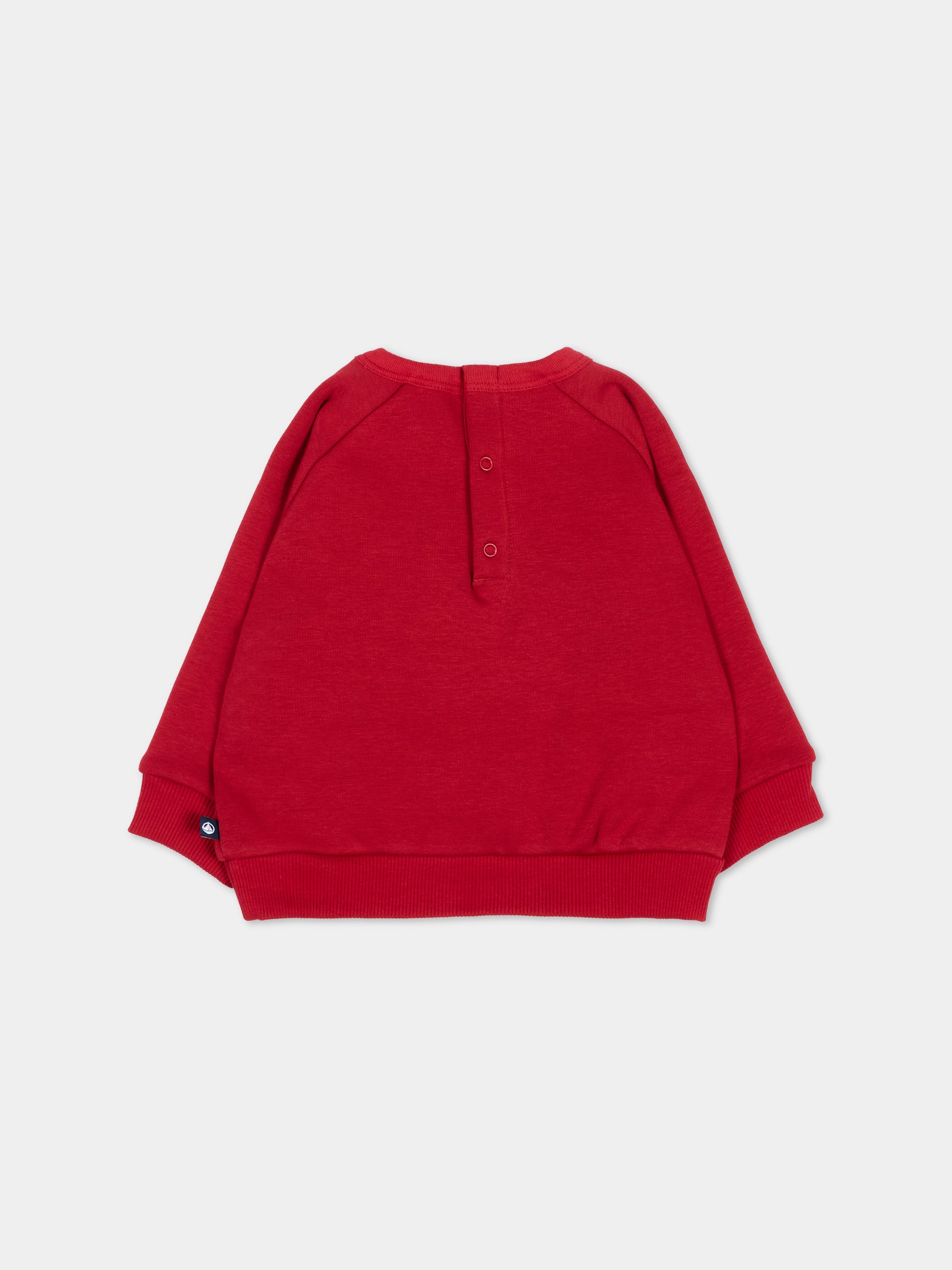 Felpa bordeaux per neonato con cerbiatto,Petit Bateau,A0GGQ 01
