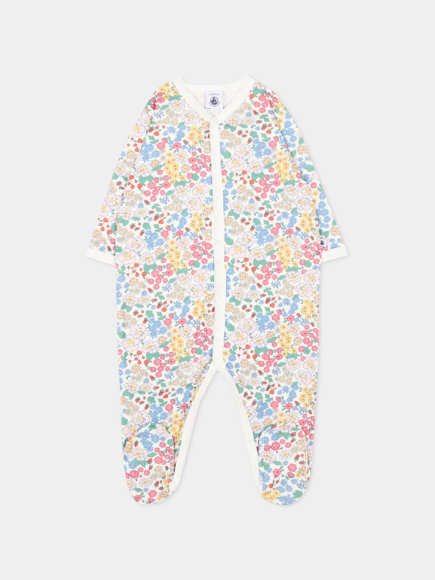 Tutina multicolor per neonata floreale,Petit Bateau,A0GH2 01