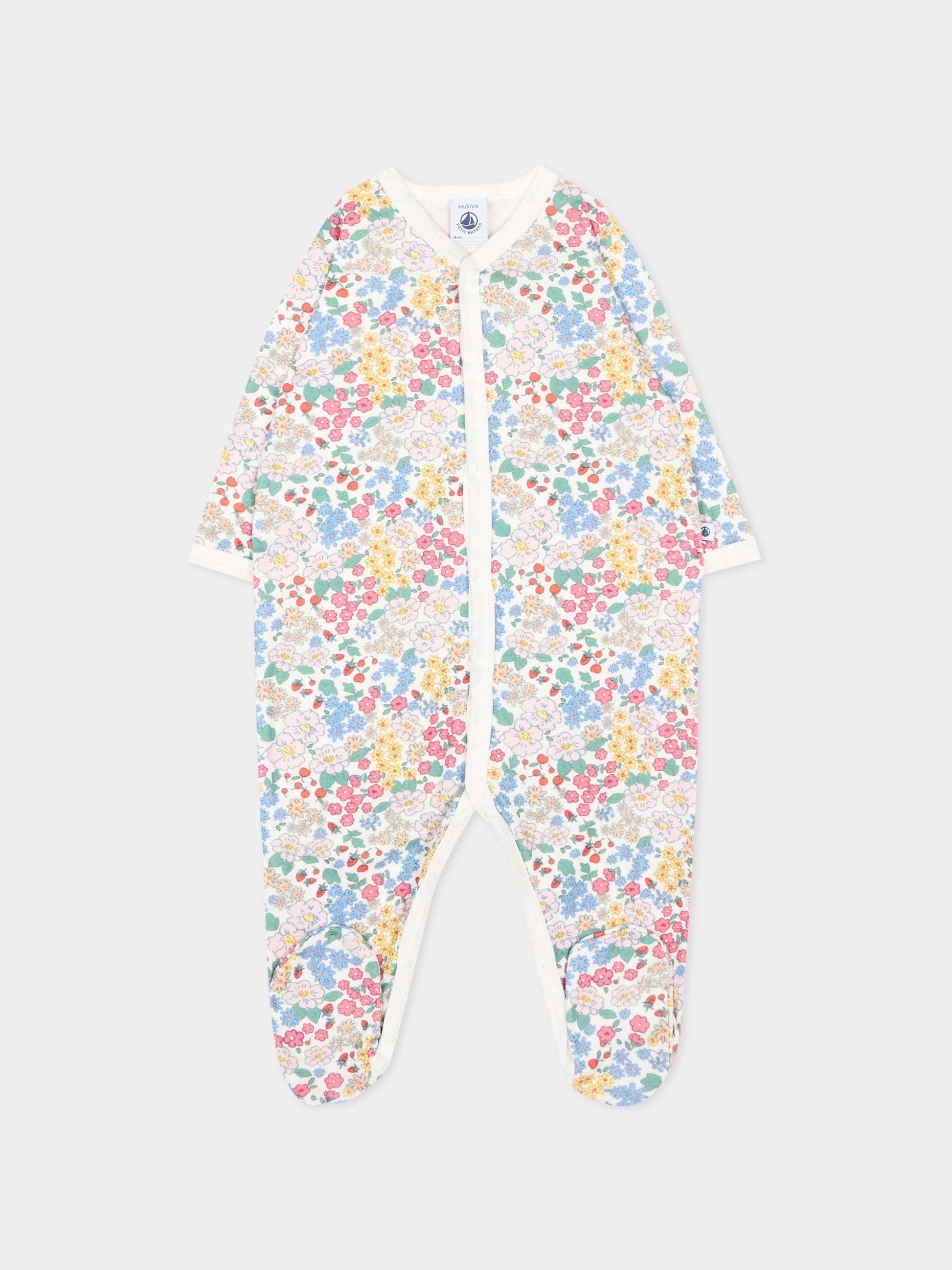 Tutina multicolor per neonata floreale,Petit Bateau,A0GH2 01