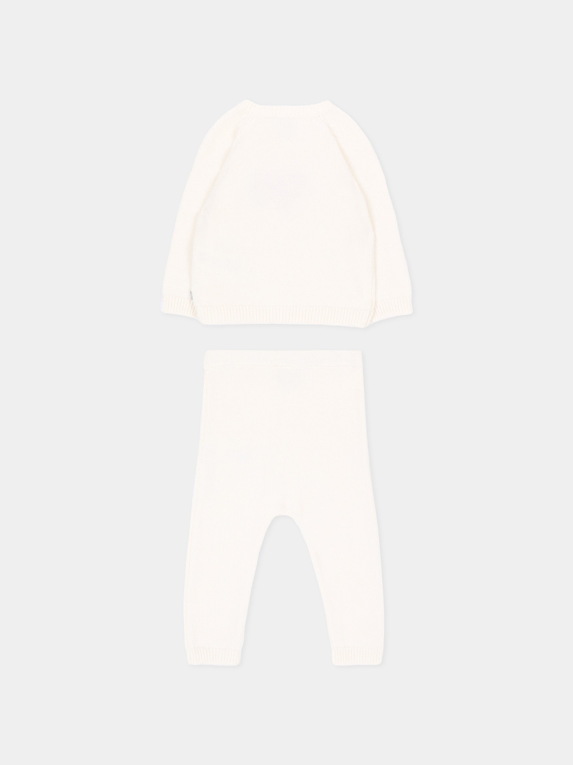 Completo nascita avorio con cuore per neonata,Petit Bateau,A0GNY 01