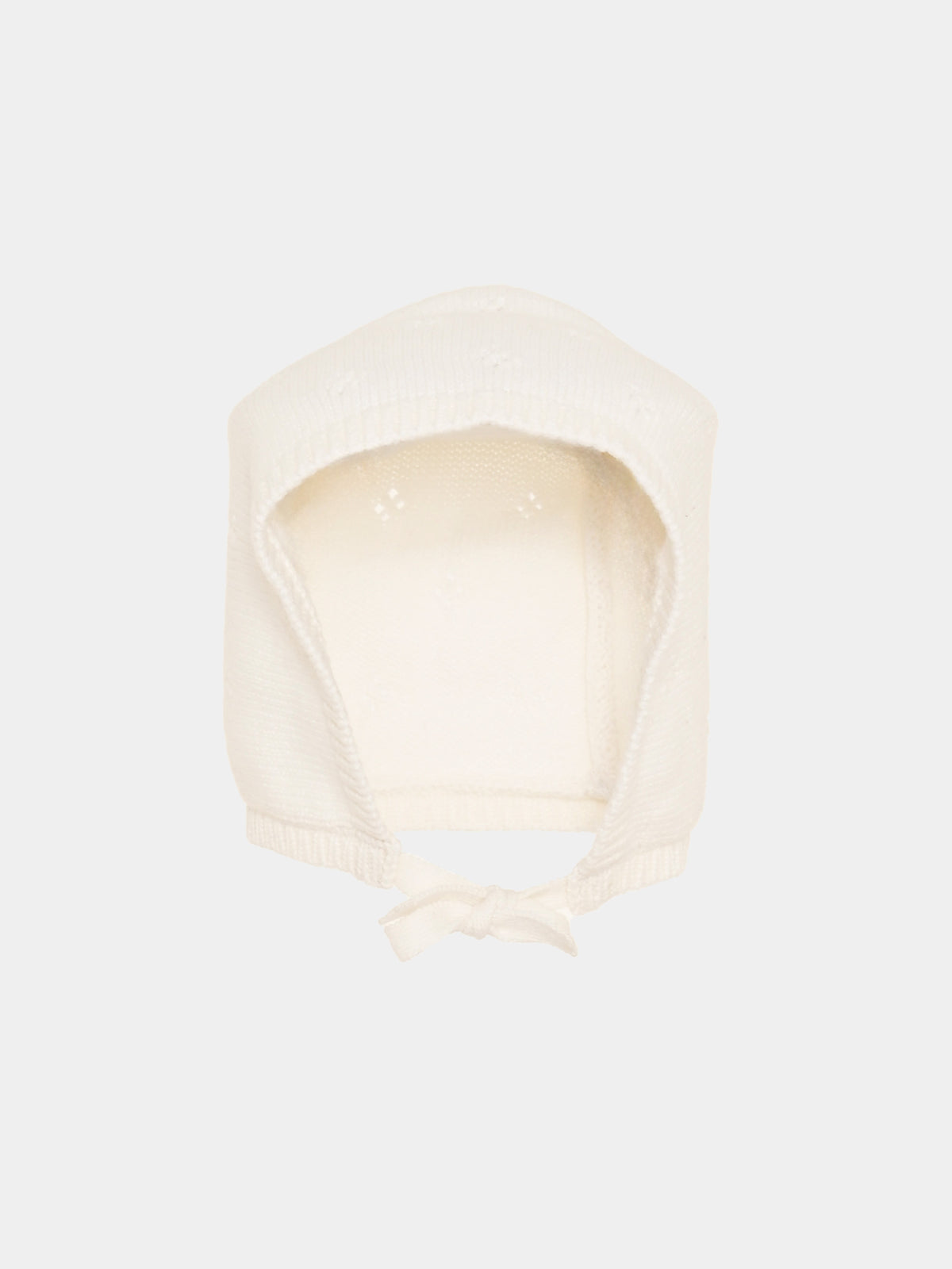 Cappello avorio traforato per neonata,Petit Bateau,A0GRB 01