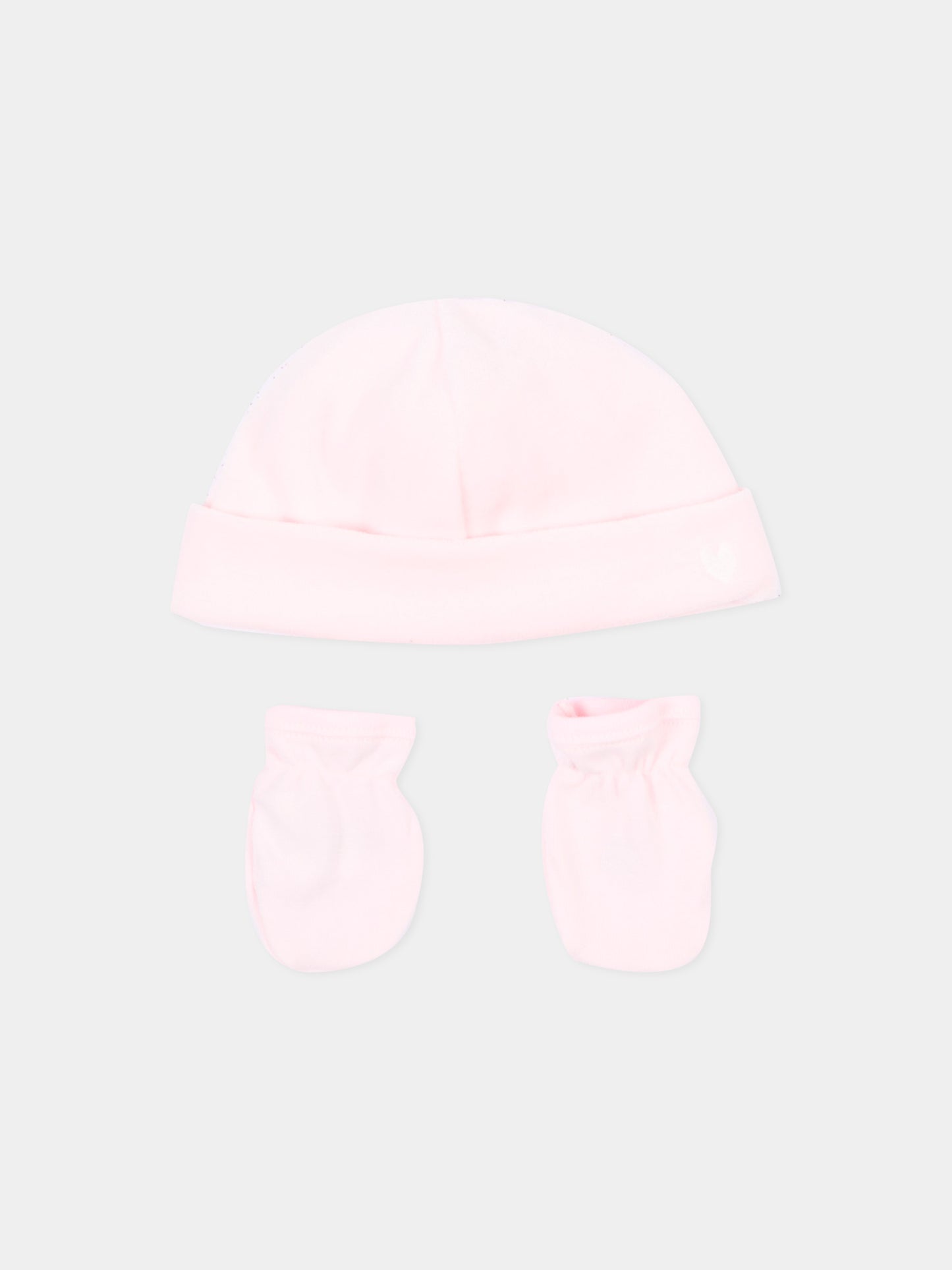 Set accessori rosa per neonata,Petit Bateau,A0G9R 00