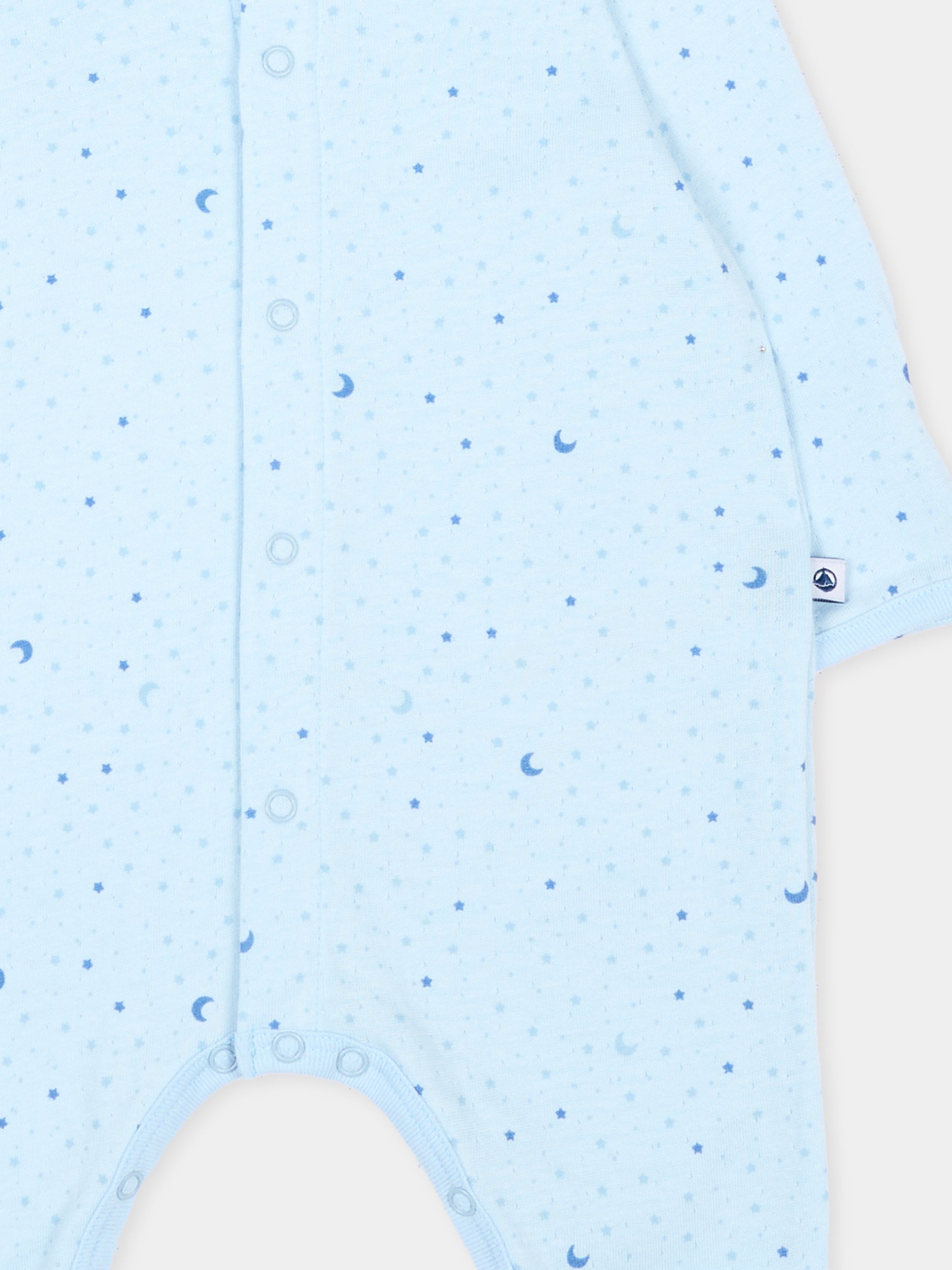 Tutina azzurra per neonato con stelle,Petit Bateau,A0GGR 01