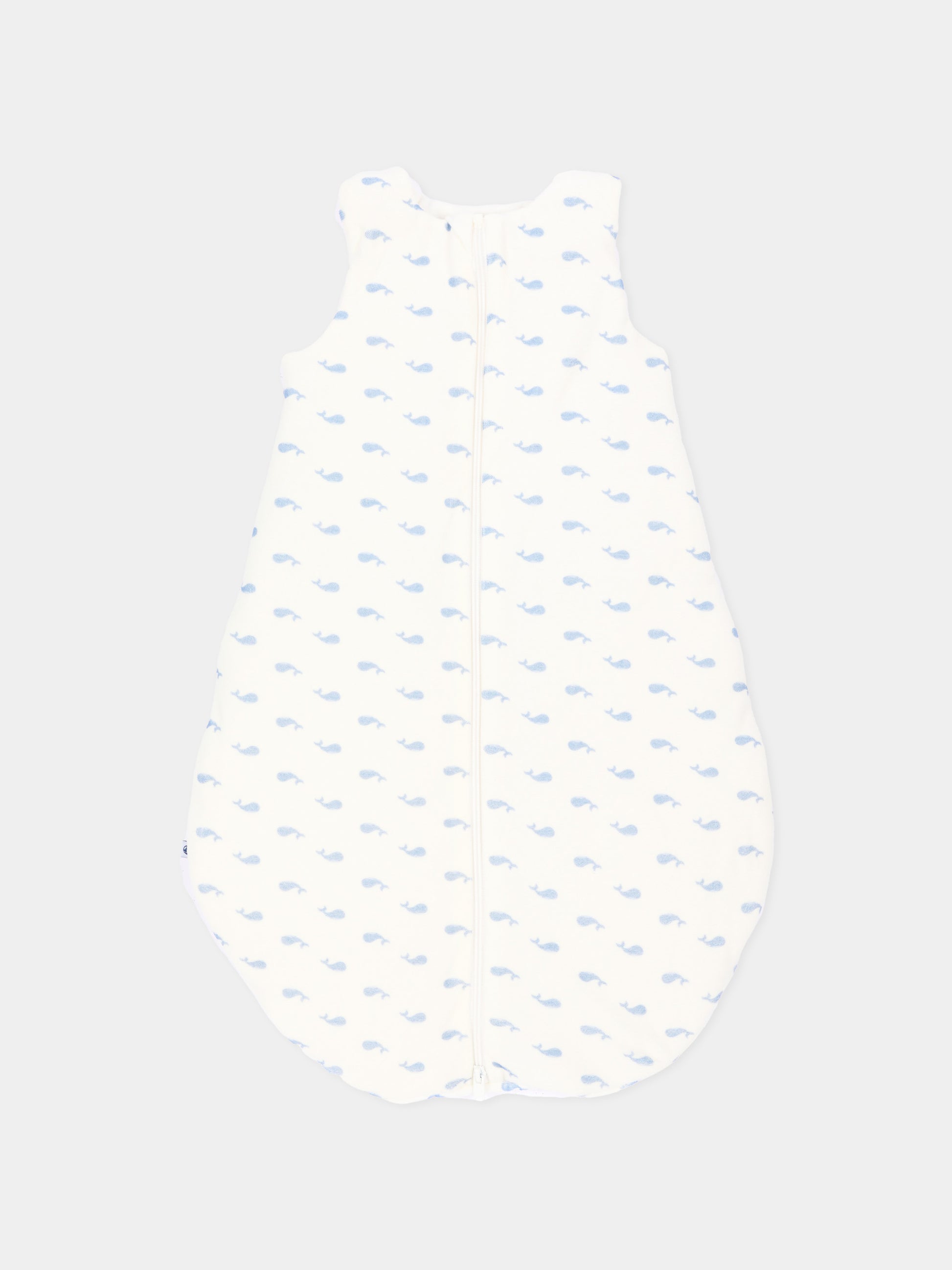 Sacco nanna avorio per neonati con balene,Petit Bateau,A0GAD 01
