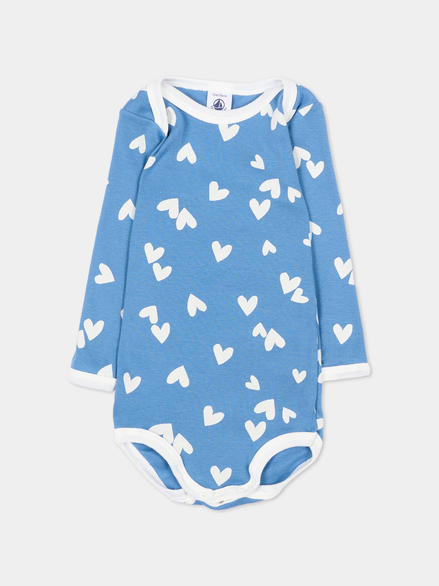 Body multicolor per neonato con cuori,Petit Bateau,A0GZ1 00