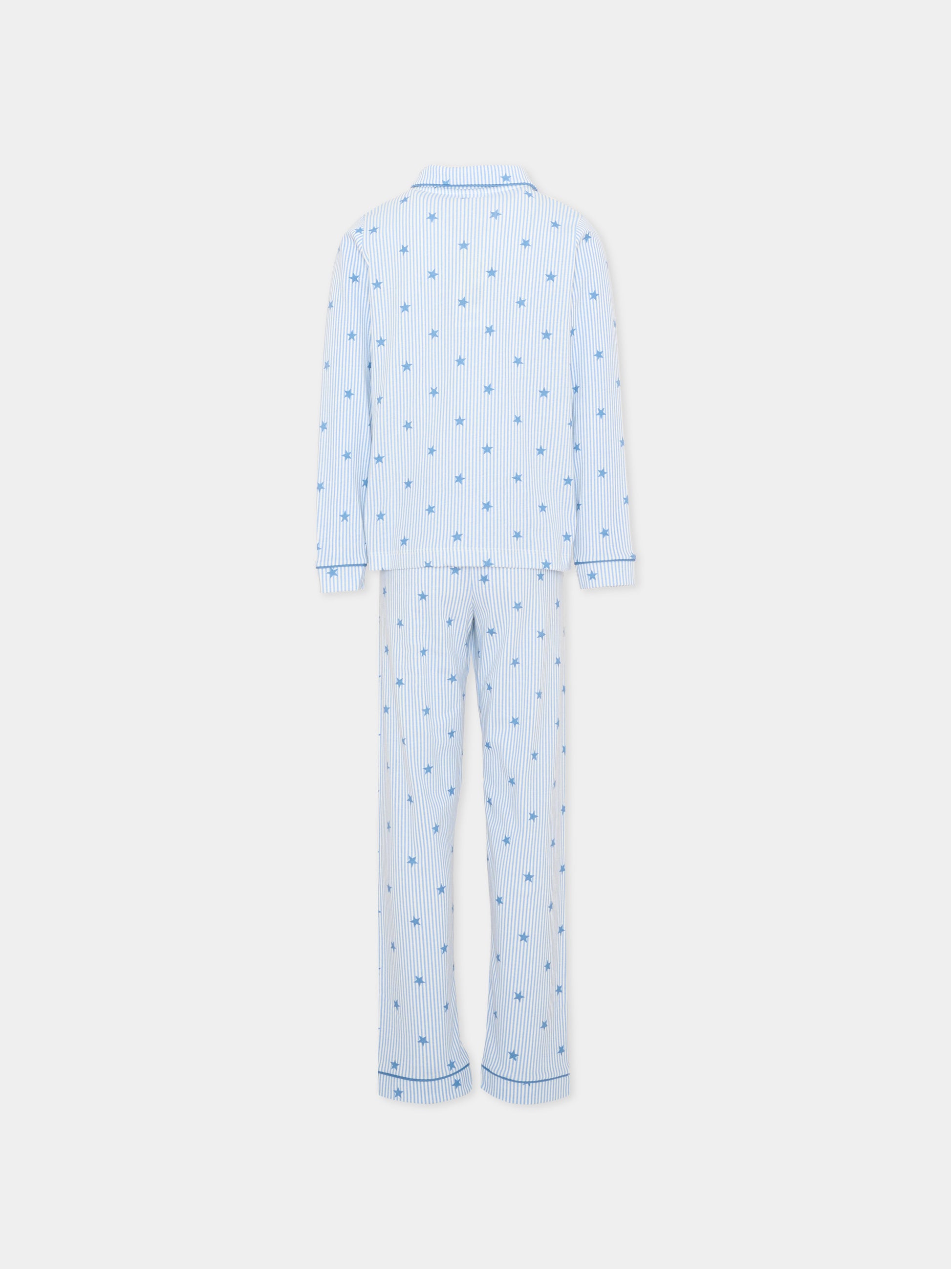 Pigiama celeste per bambino con stelle,Petit Bateau,A0GHA 01