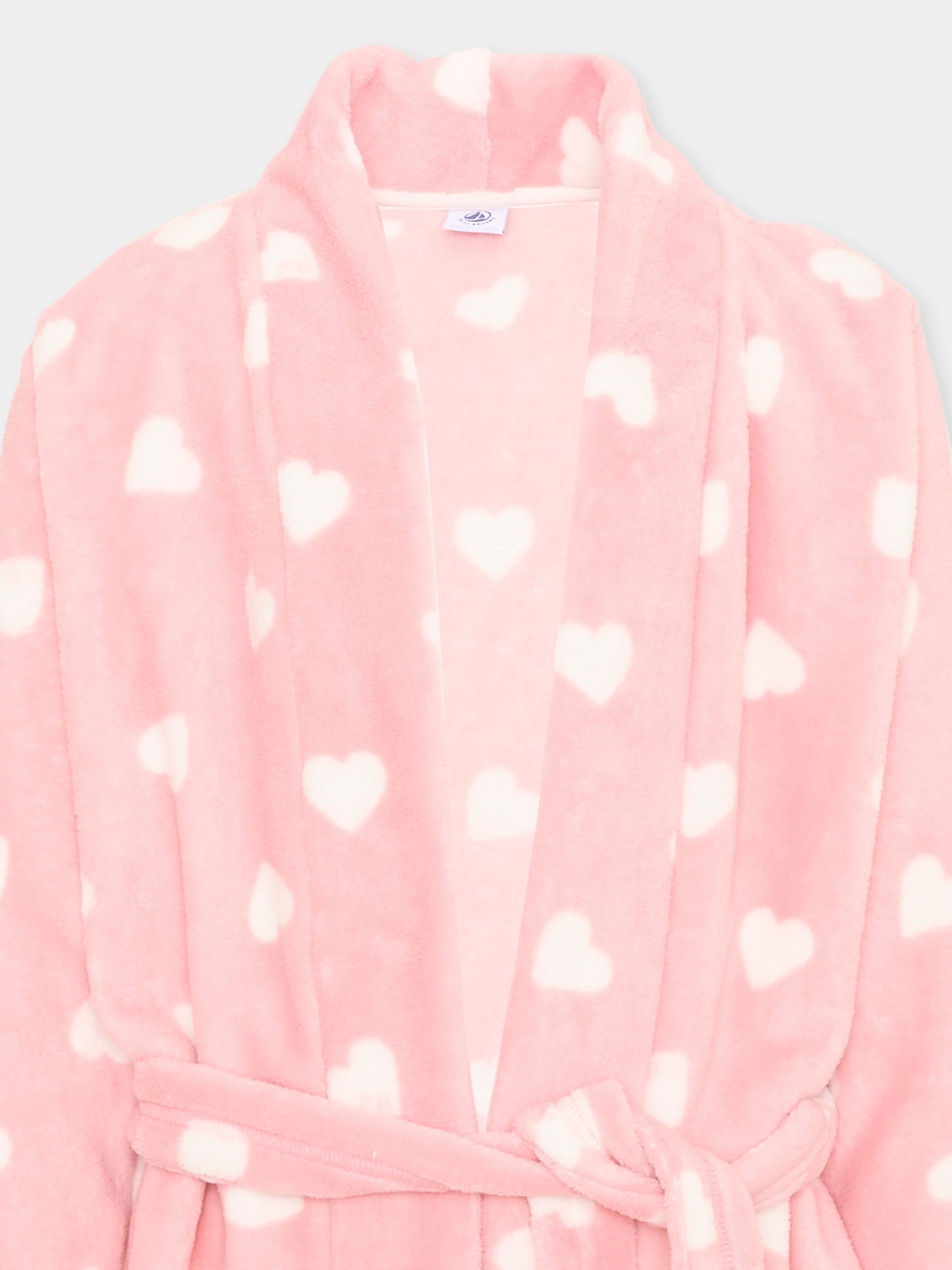 Vestaglie rosa per bambina a cuori,Petit Bateau,A0GDD 02