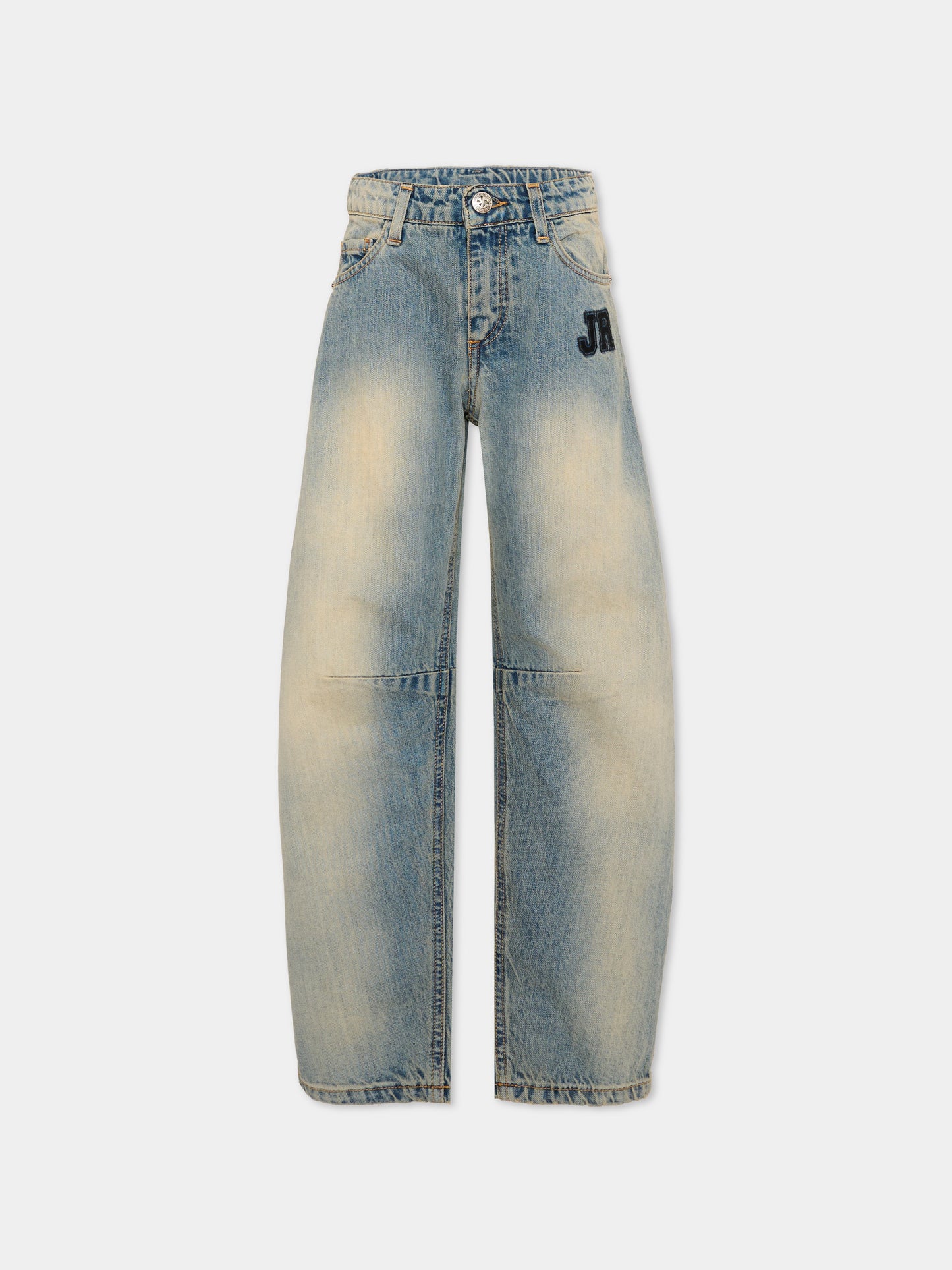 Jeans denim per bambino con logo,Richmond,RBA26151JE D.SAND DENIM SAND