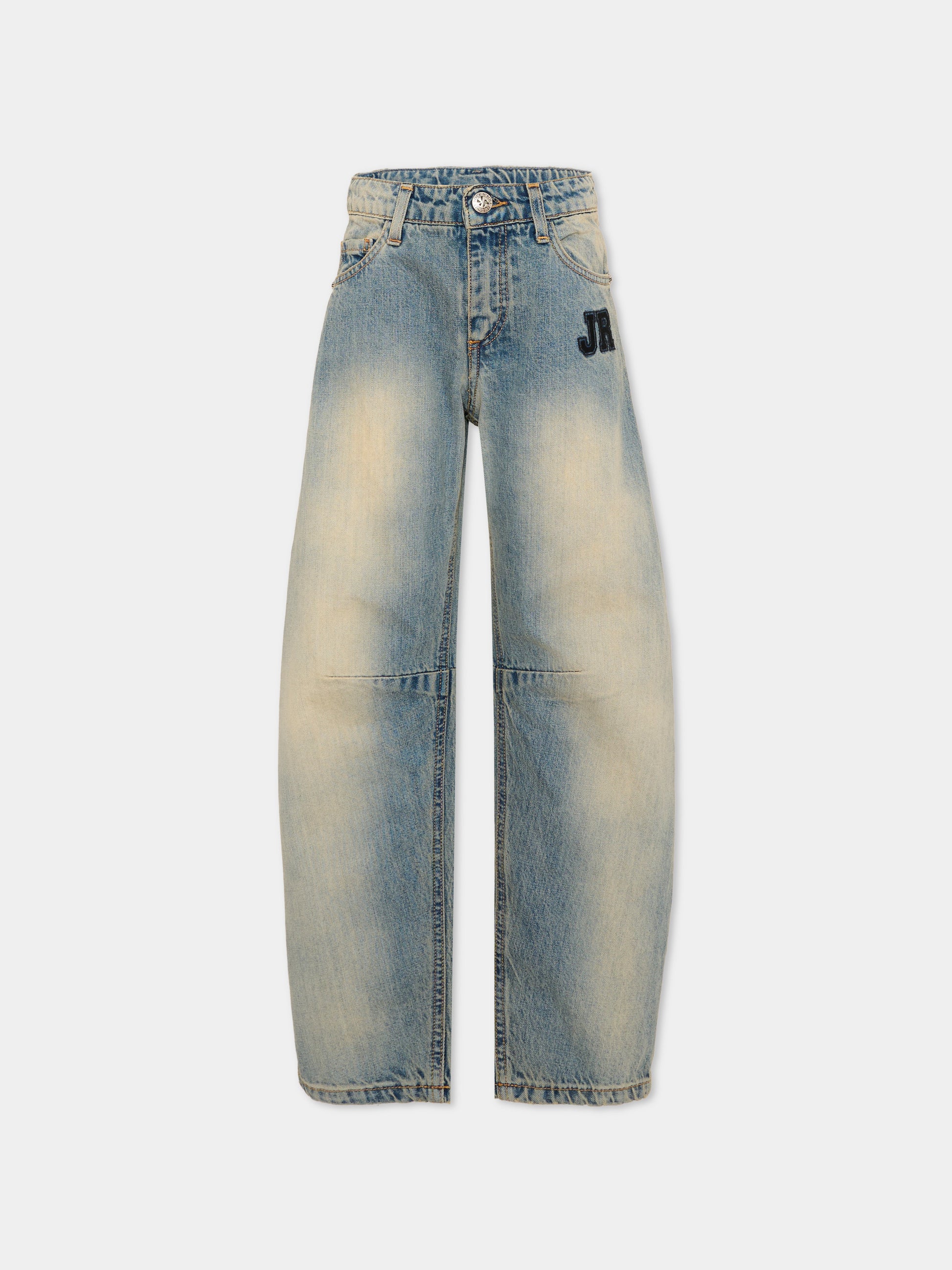 Jeans denim per bambino con logo,Richmond,RBA26151JE D.SAND DENIM SAND