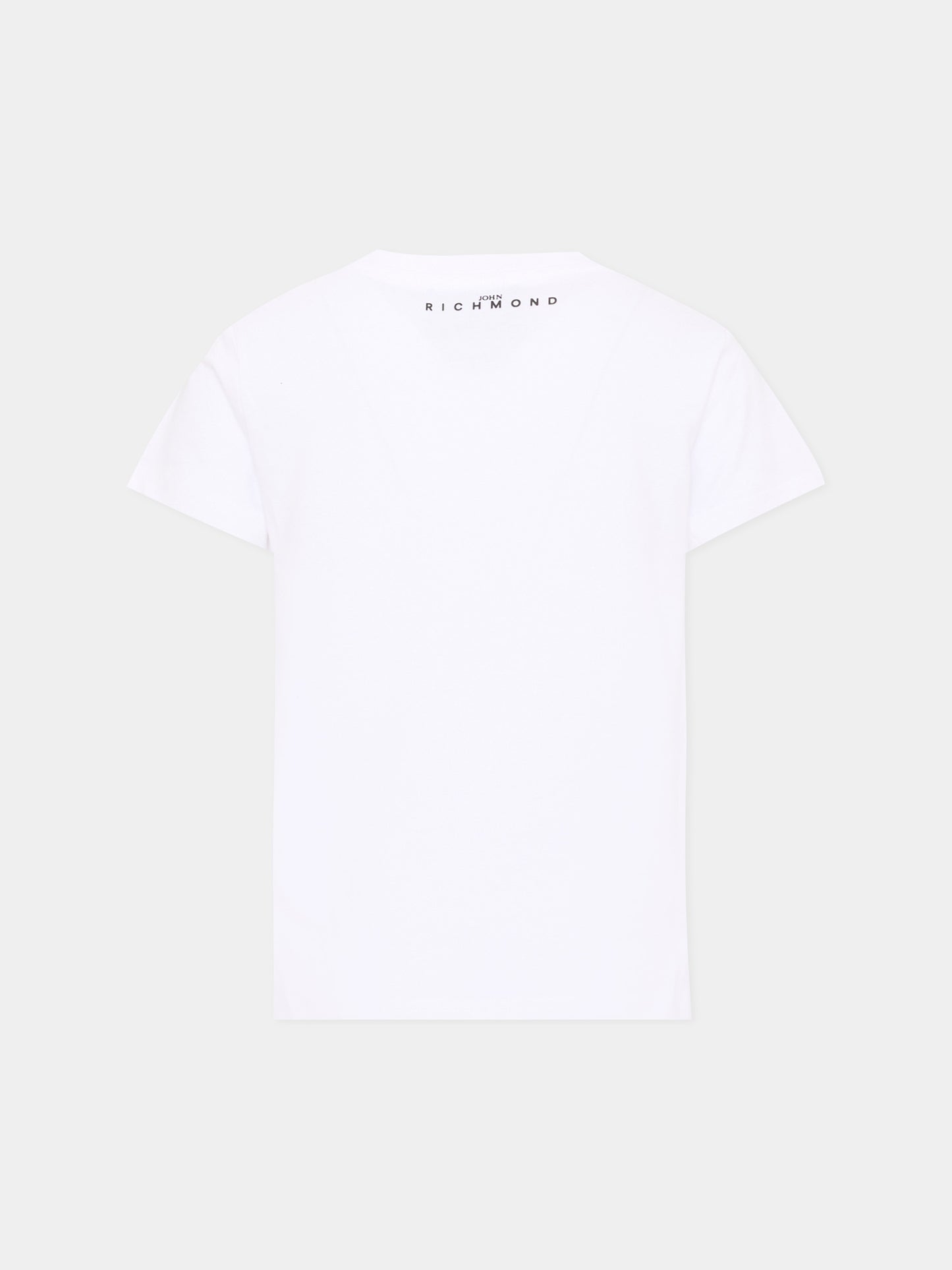 T-shirt bianca per bambini con logo,Richmond,RBA26009TS WHITE WHITE