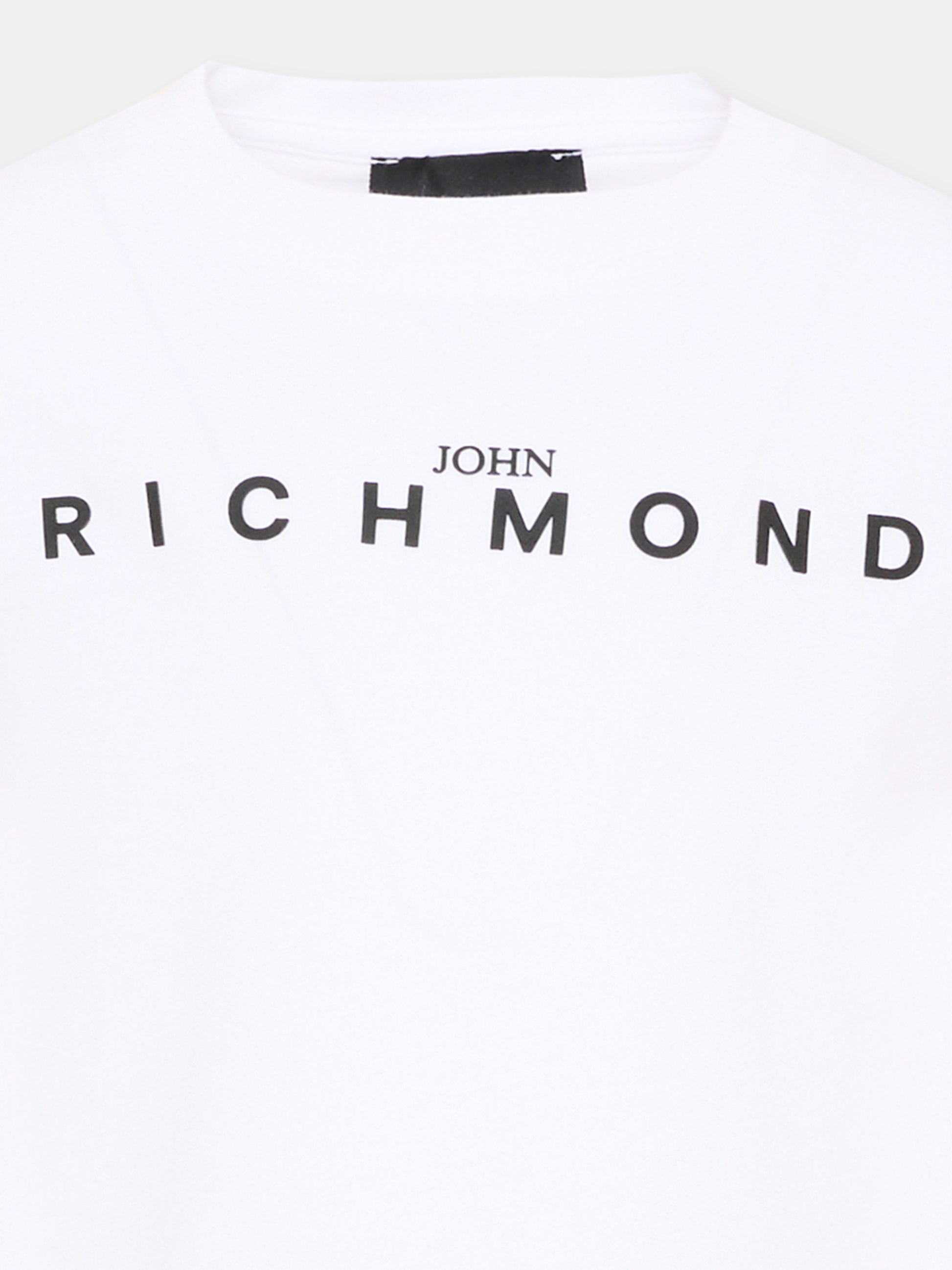T-shirt bianca per bambini con logo,Richmond,RBA26009TS WHITE WHITE