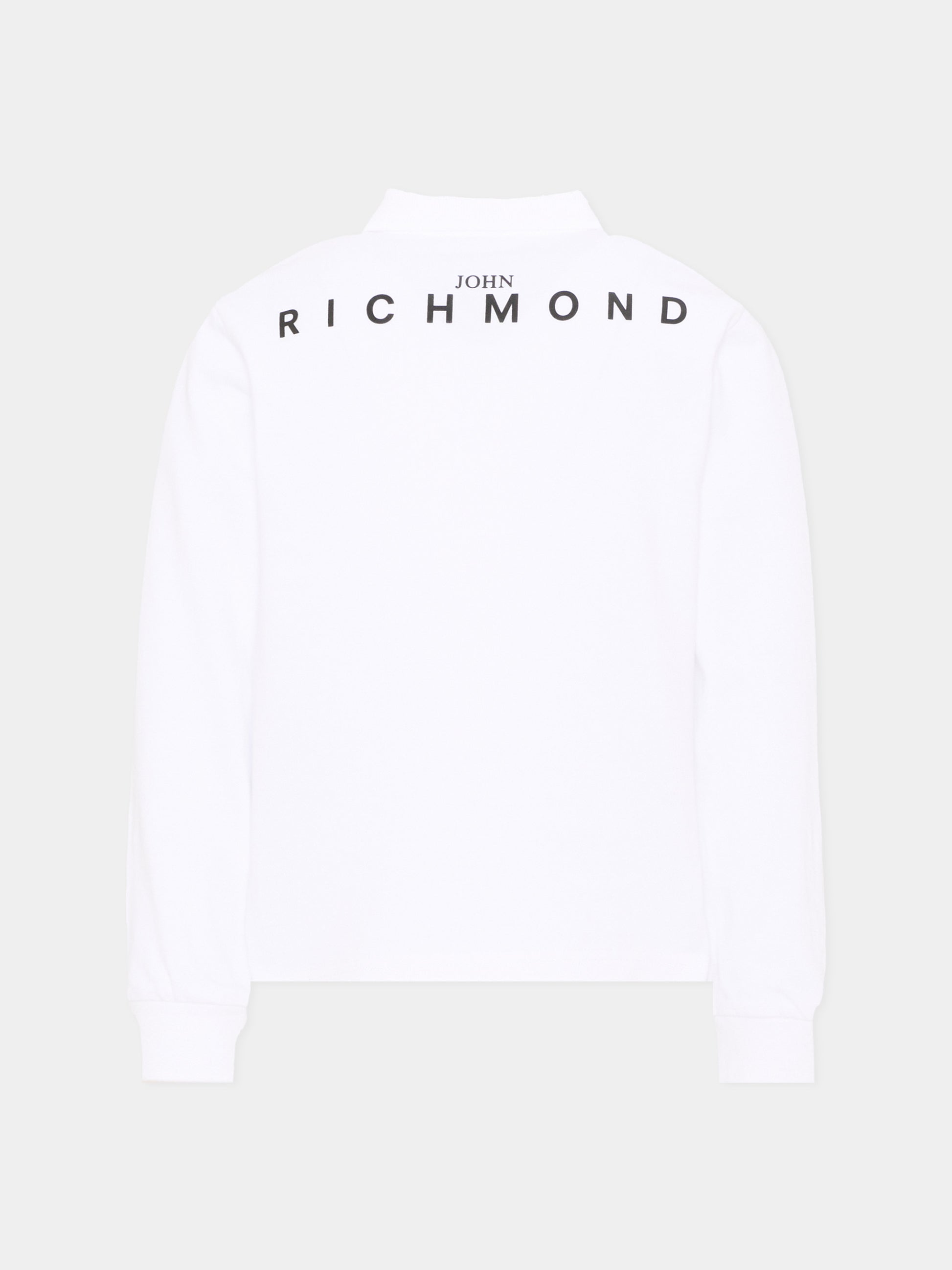 Polo bianca per bambino con logo,Richmond,RBA26161PO WHITE WHITE