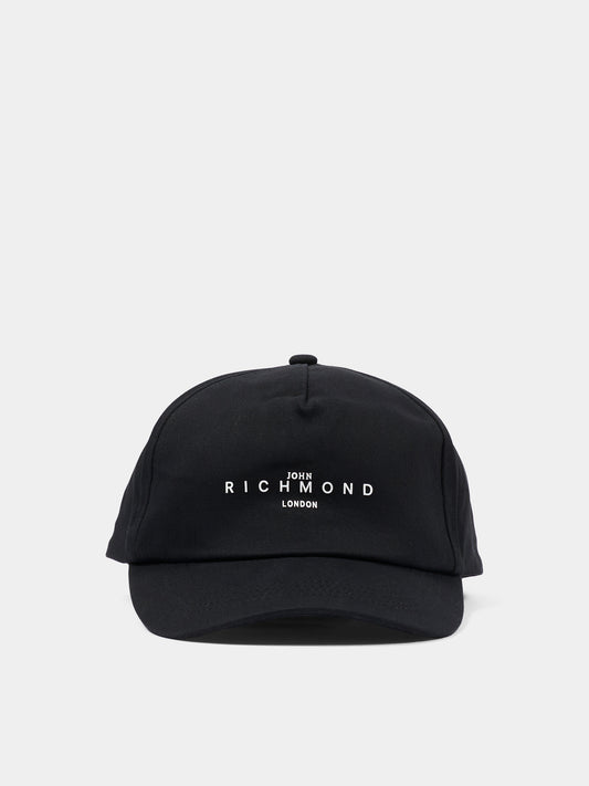Cappello nero per bambini con logo,Richmond,RBA26166BT BLACK BLACK