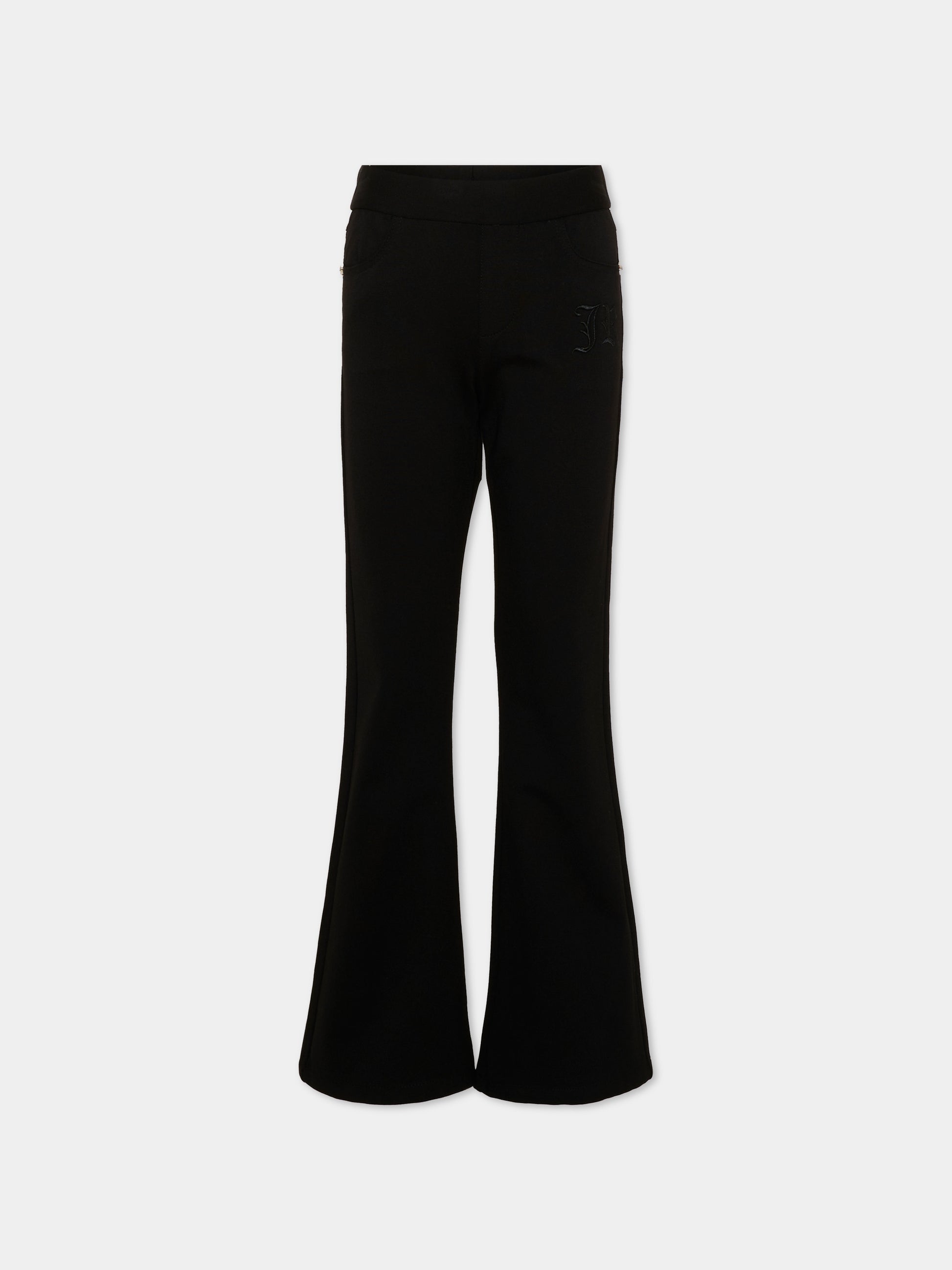 Leggings nero per bambina,Richmond,RGA26104LE BLACK BLACK