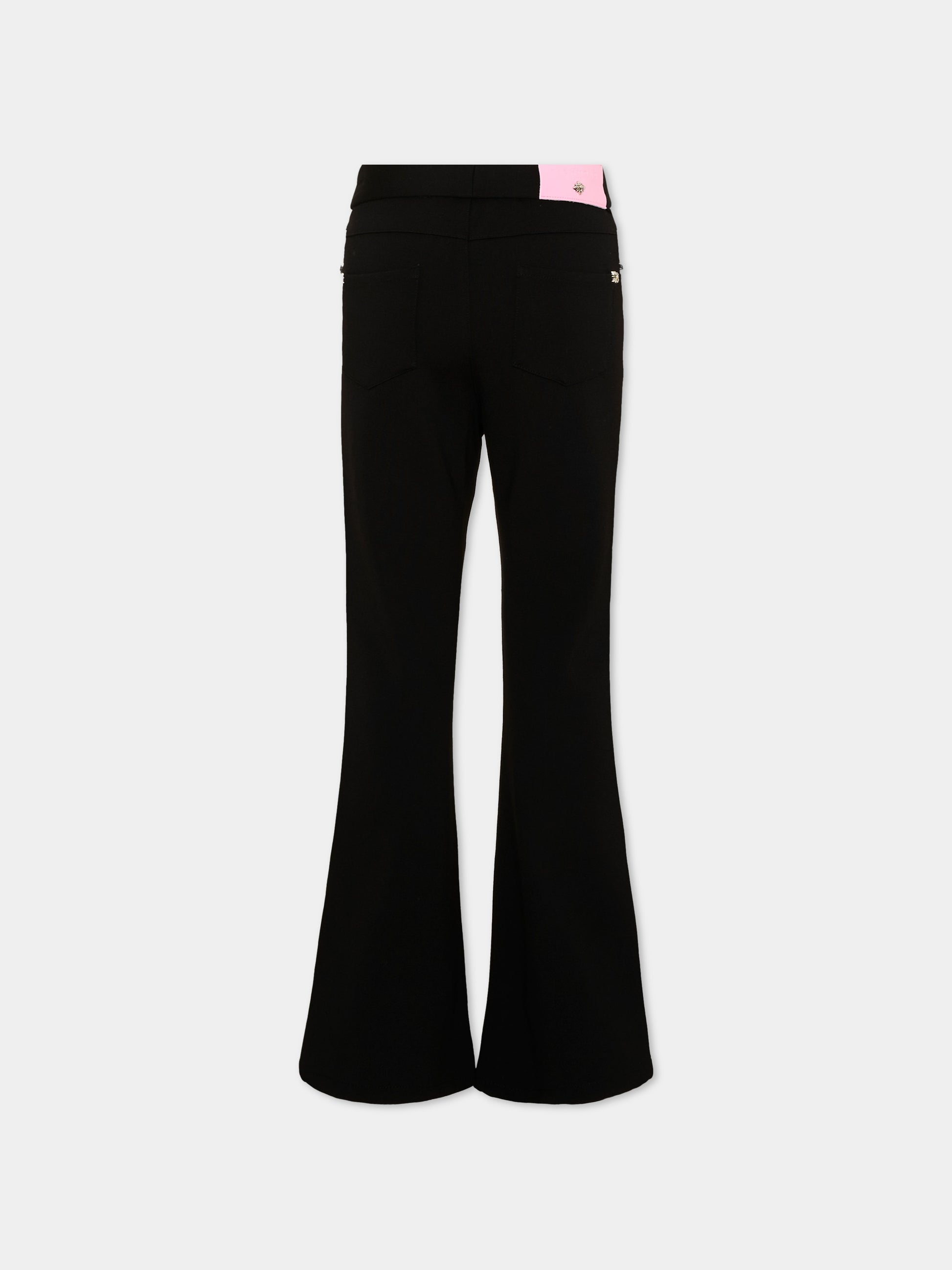 Leggings nero per bambina,Richmond,RGA26104LE BLACK BLACK