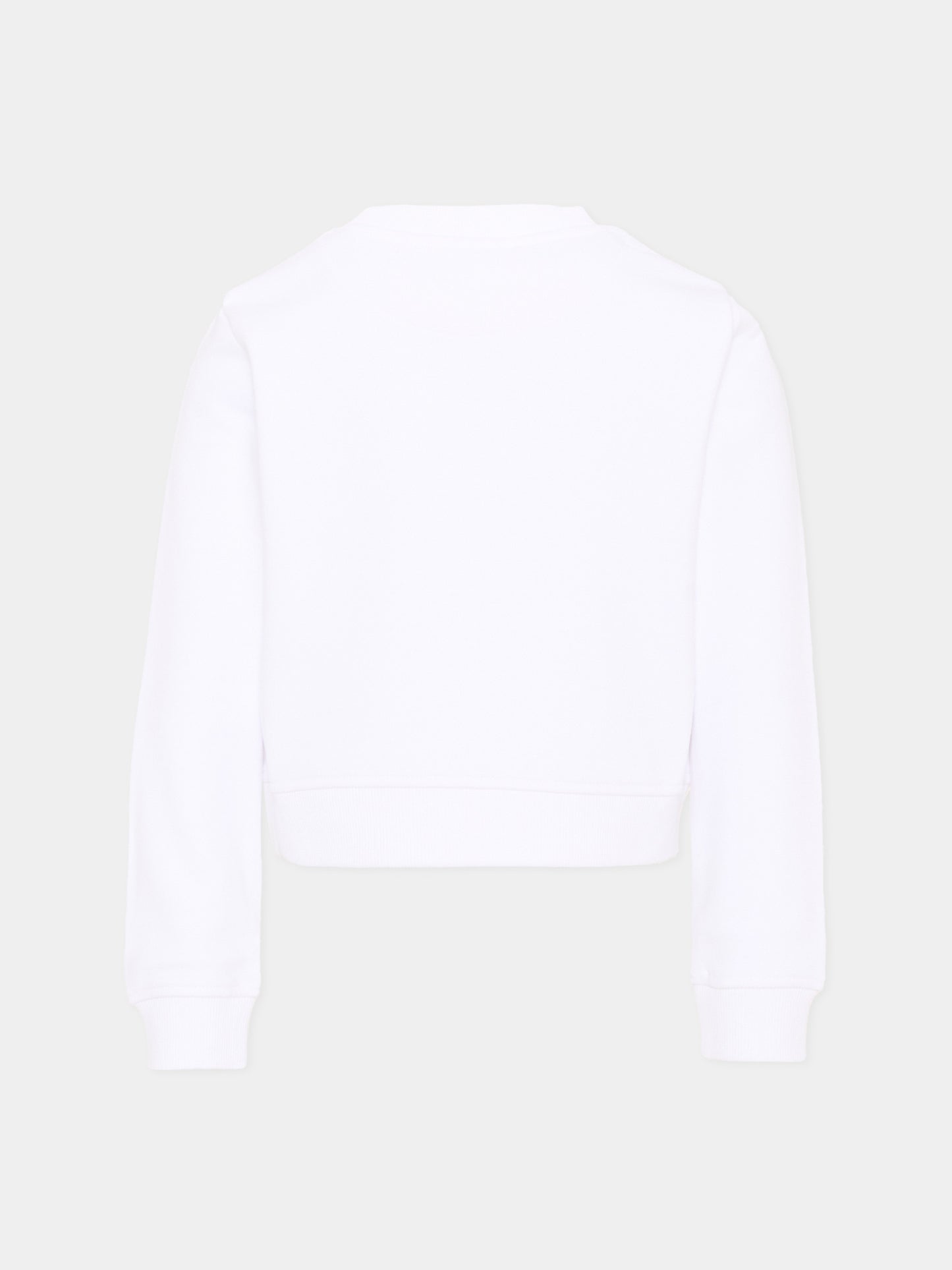 Felpa bianca per bambina con logo,Richmond,RGA26085FE WHITE WHITE