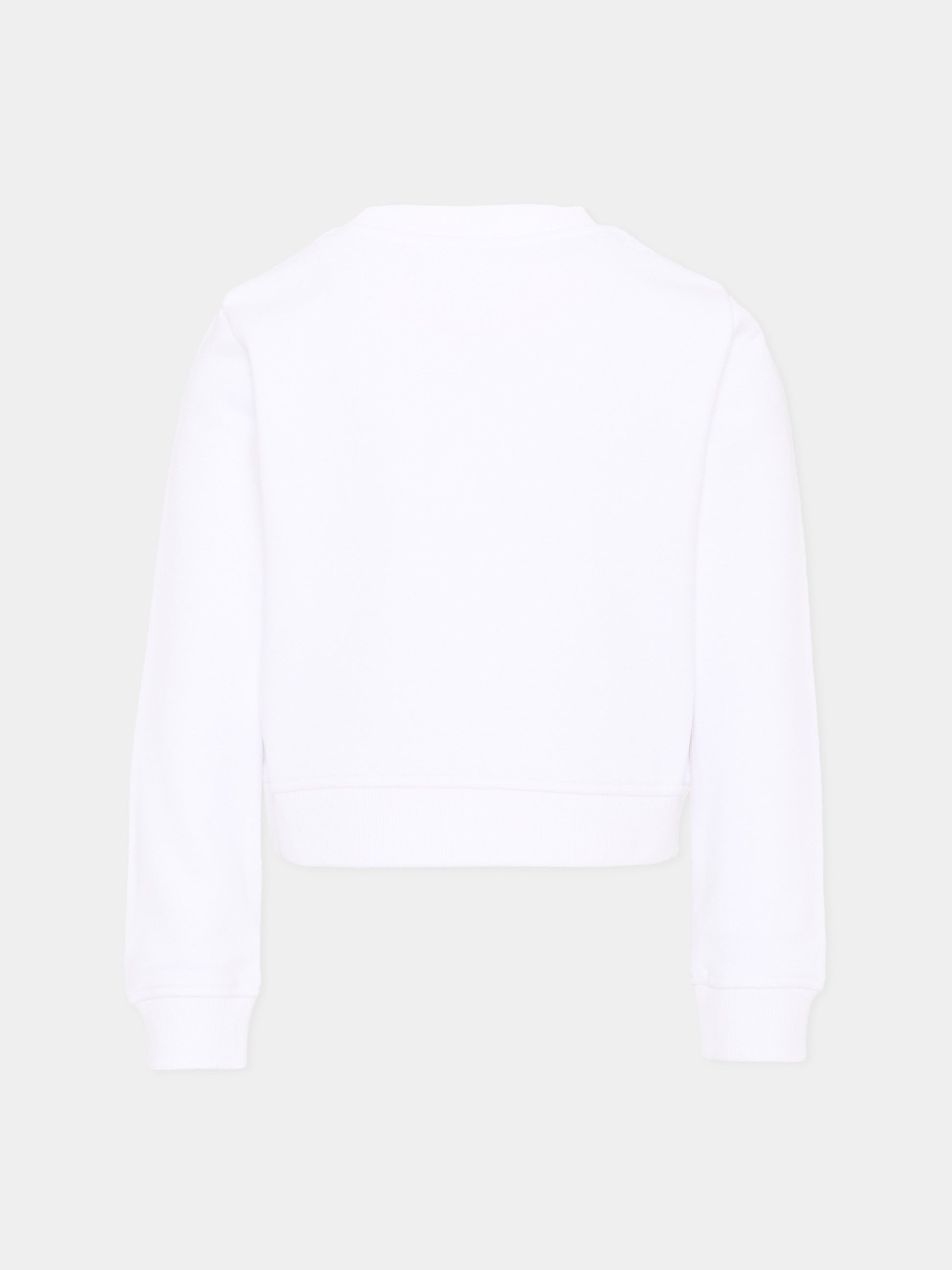 Felpa bianca per bambina con logo,Richmond,RGA26085FE WHITE WHITE