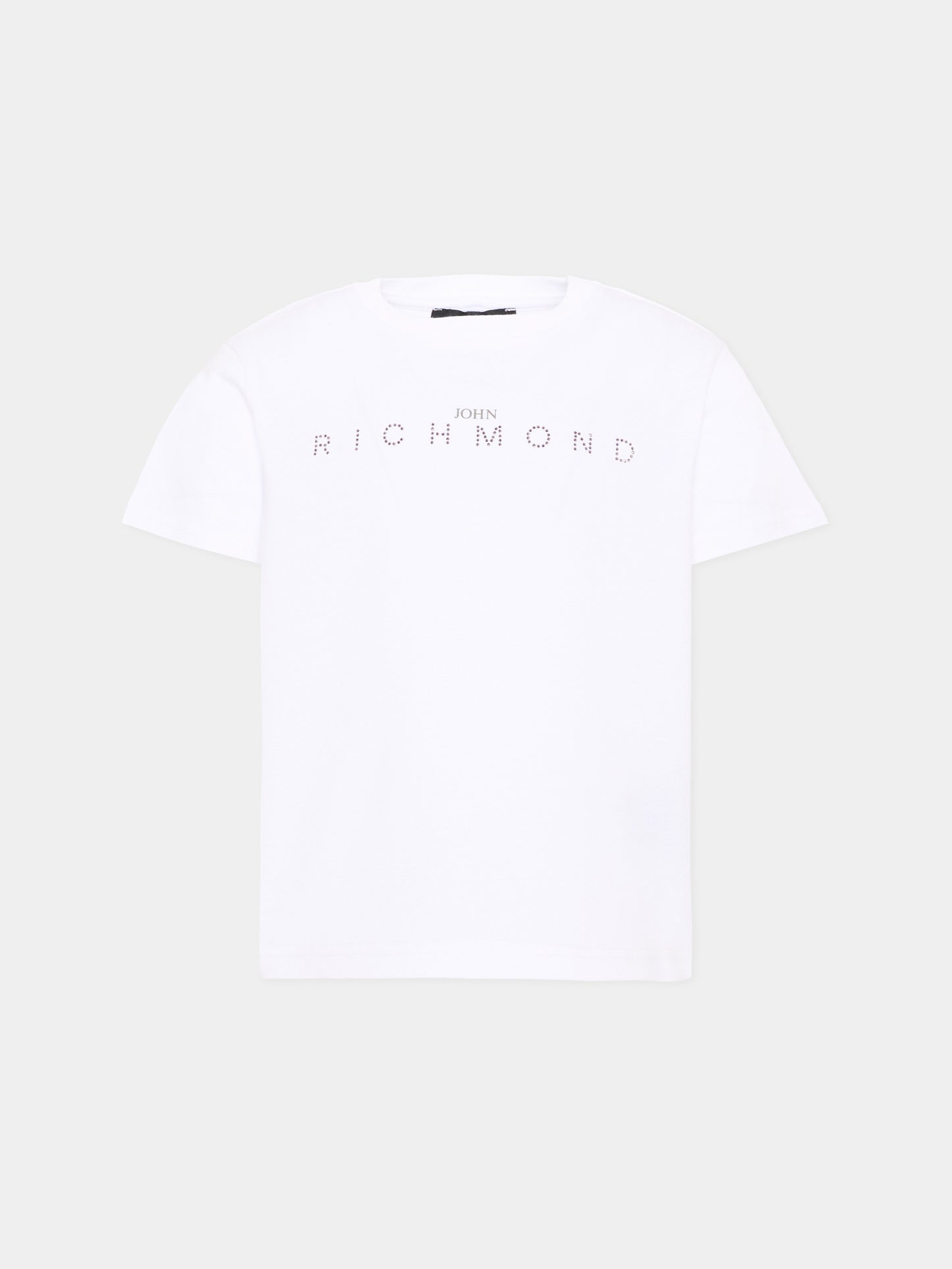 T-Shirt bianca per bambina con logo,Richmond,RGA26086TS WHITE WHITE