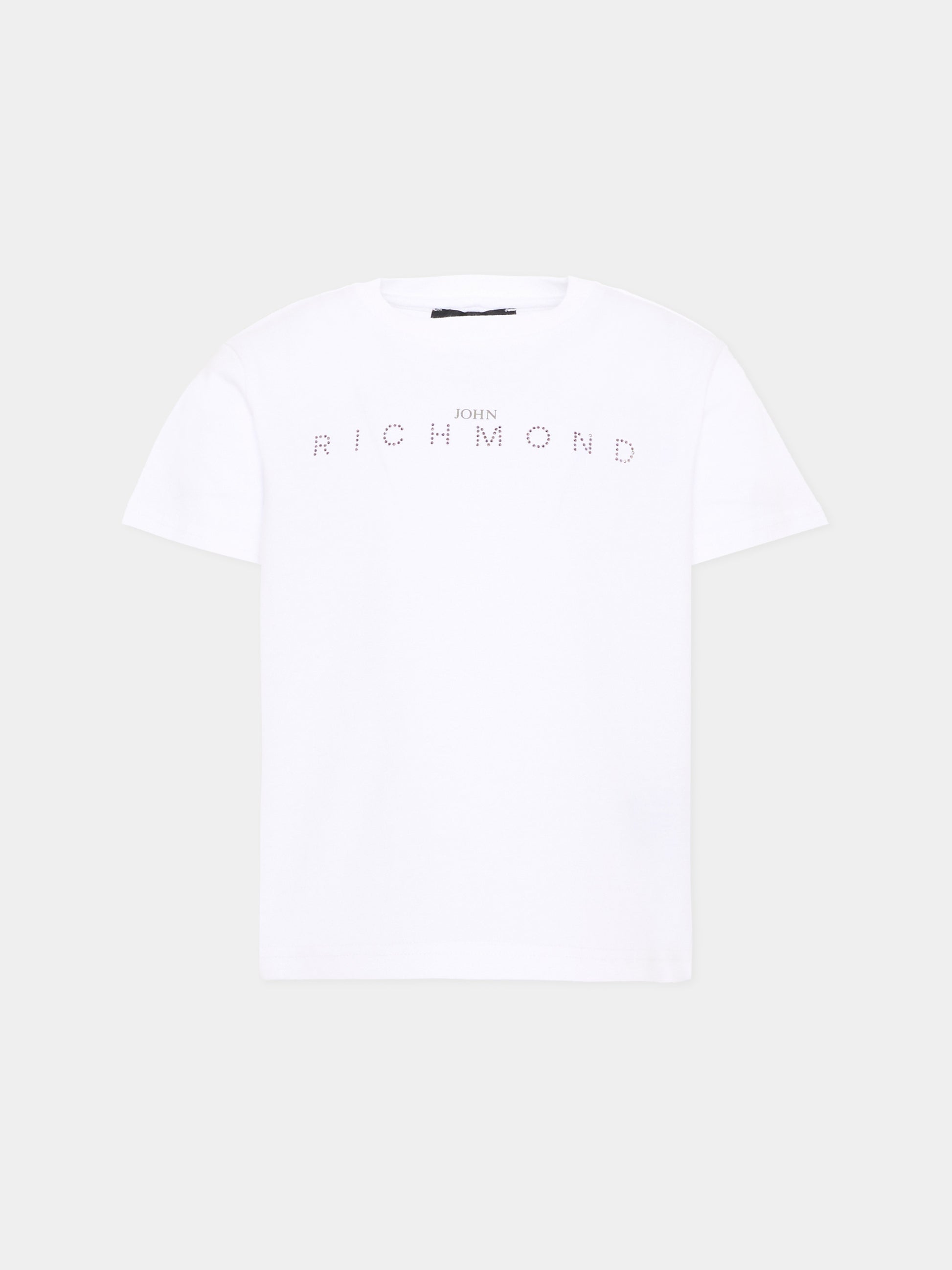 T-Shirt bianca per bambina con logo,Richmond,RGA26086TS WHITE WHITE