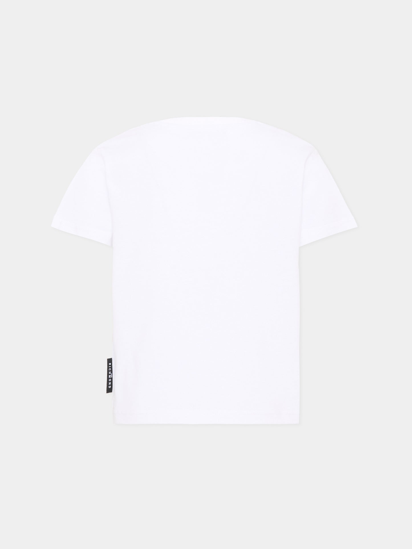 T-Shirt bianca per bambina con logo,Richmond,RGA26086TS WHITE WHITE