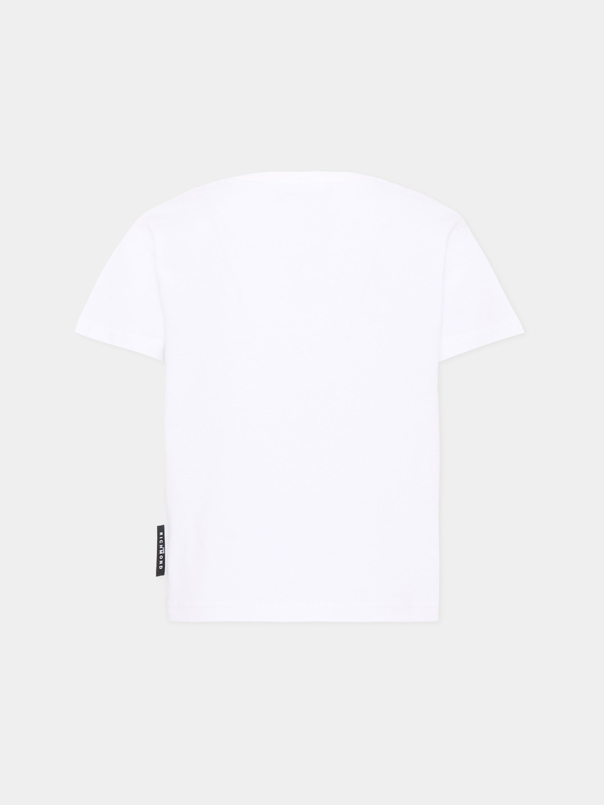 T-Shirt bianca per bambina con logo,Richmond,RGA26086TS WHITE WHITE