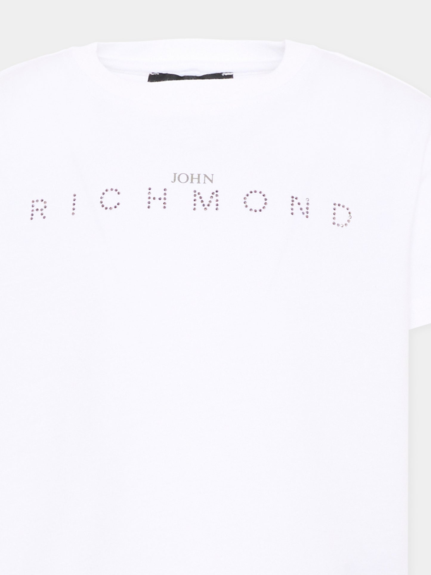 T-Shirt bianca per bambina con logo,Richmond,RGA26086TS WHITE WHITE