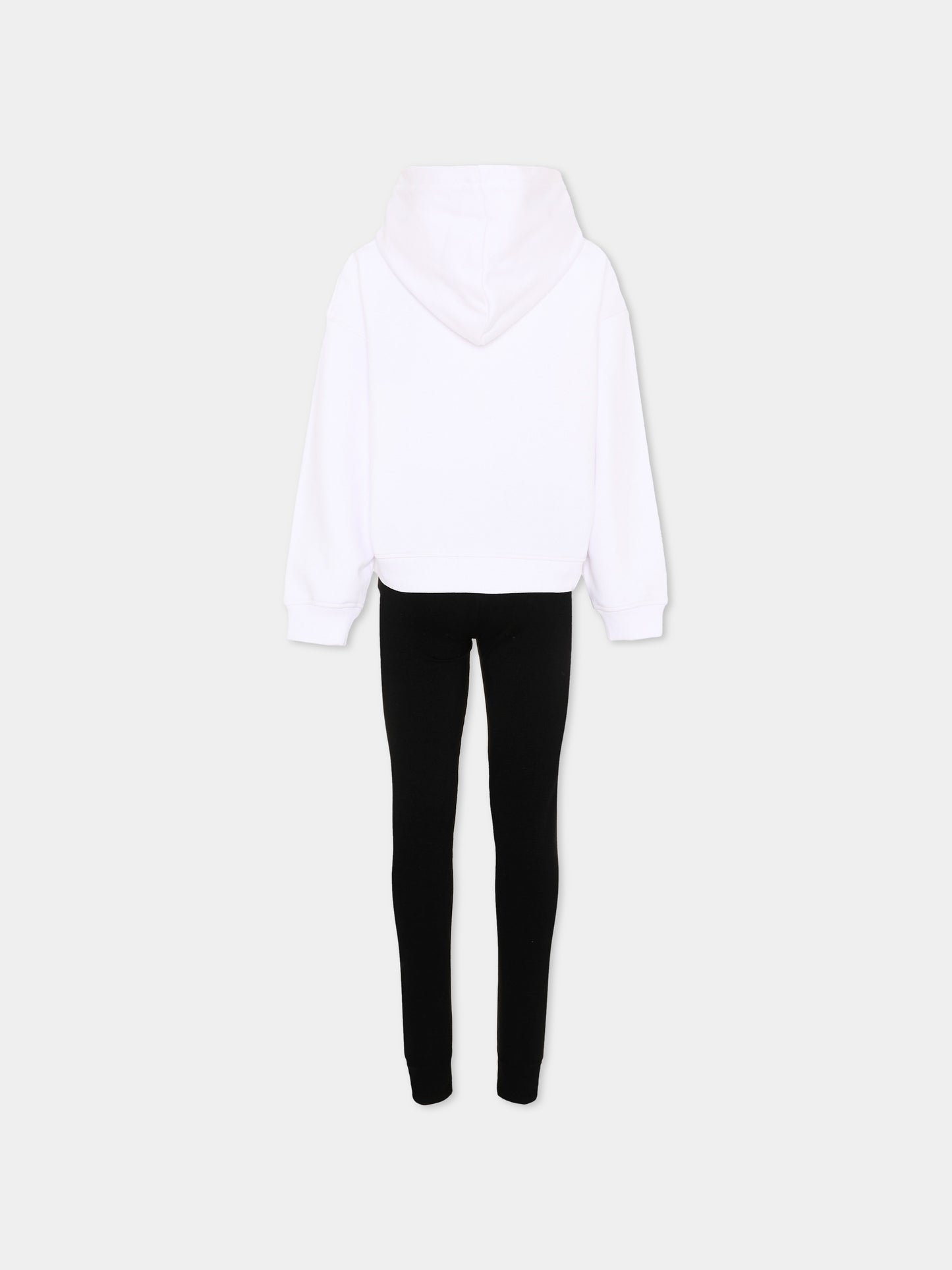 Completo sportivo bianco per bambina con logo,Richmond,RGA26020CF WHITE/BLK WHITE